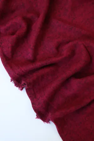 1YD PRECUT; Dark Ruby Sibley Brushed Sweater Knit