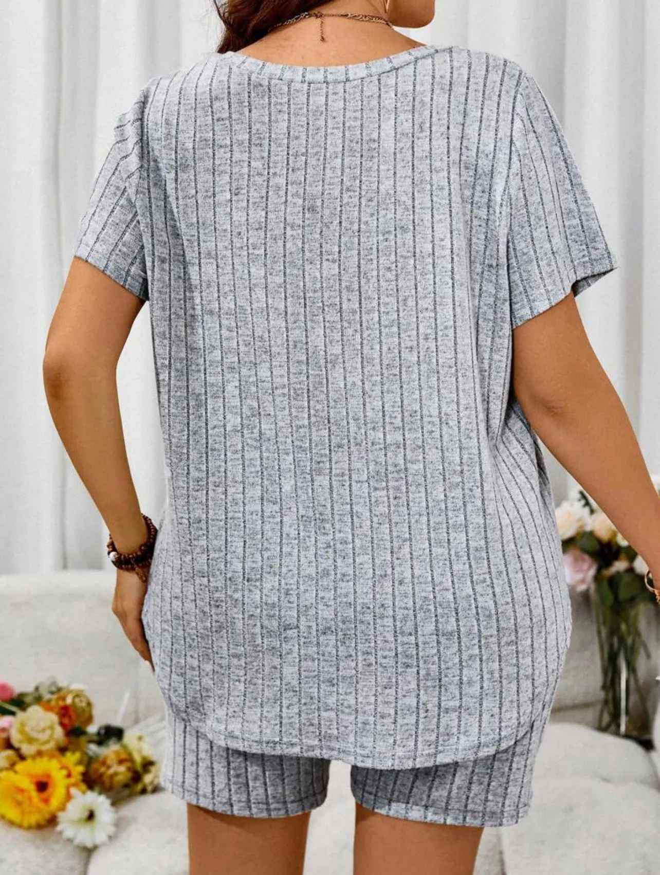 2 Piece Plus Sizes Lounge Pajama Set