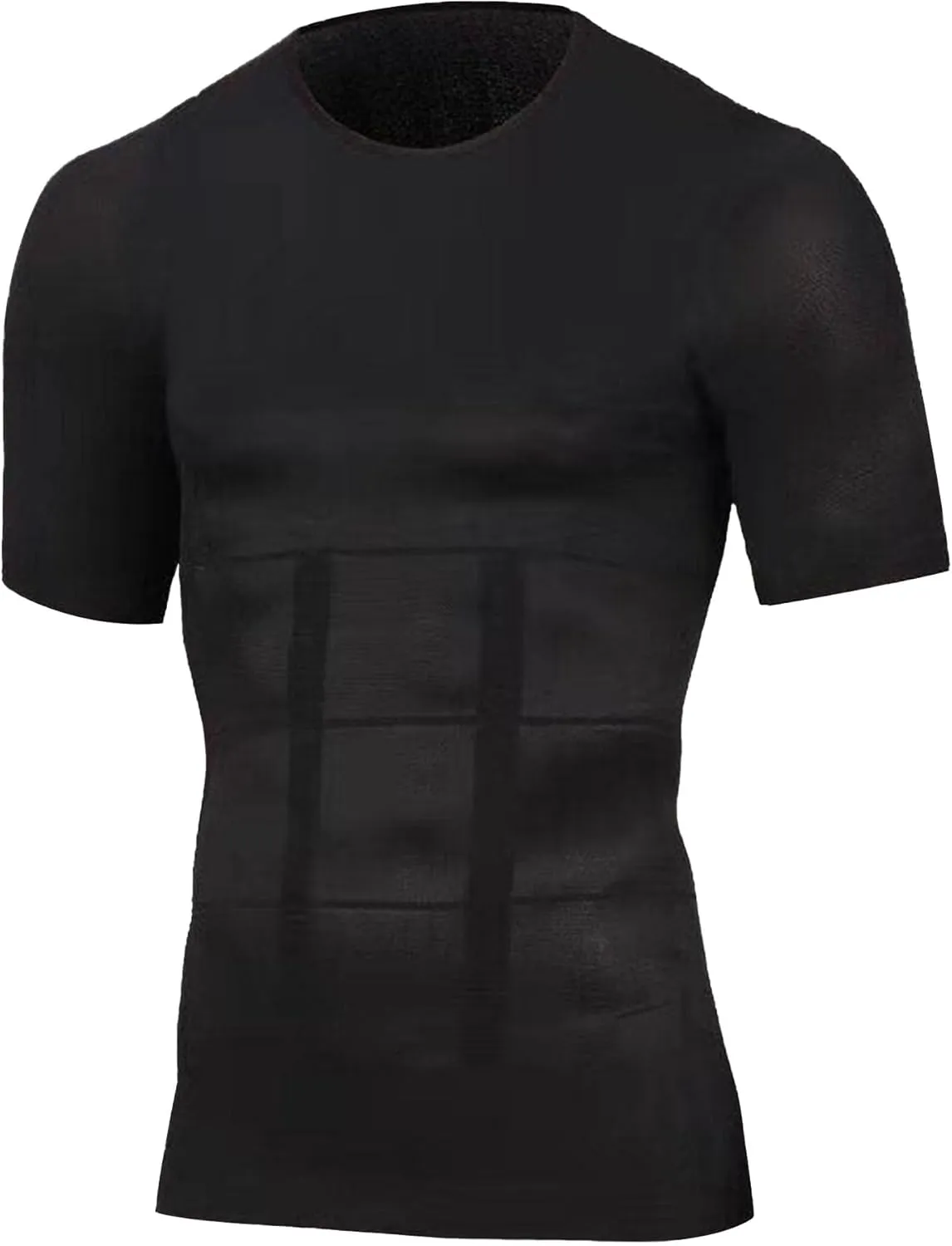 5 Pack Men's Short Sleeve Compression Shirts Workout Gym Slimming Shapewear T-Shirts Tops Athletic Undershirts