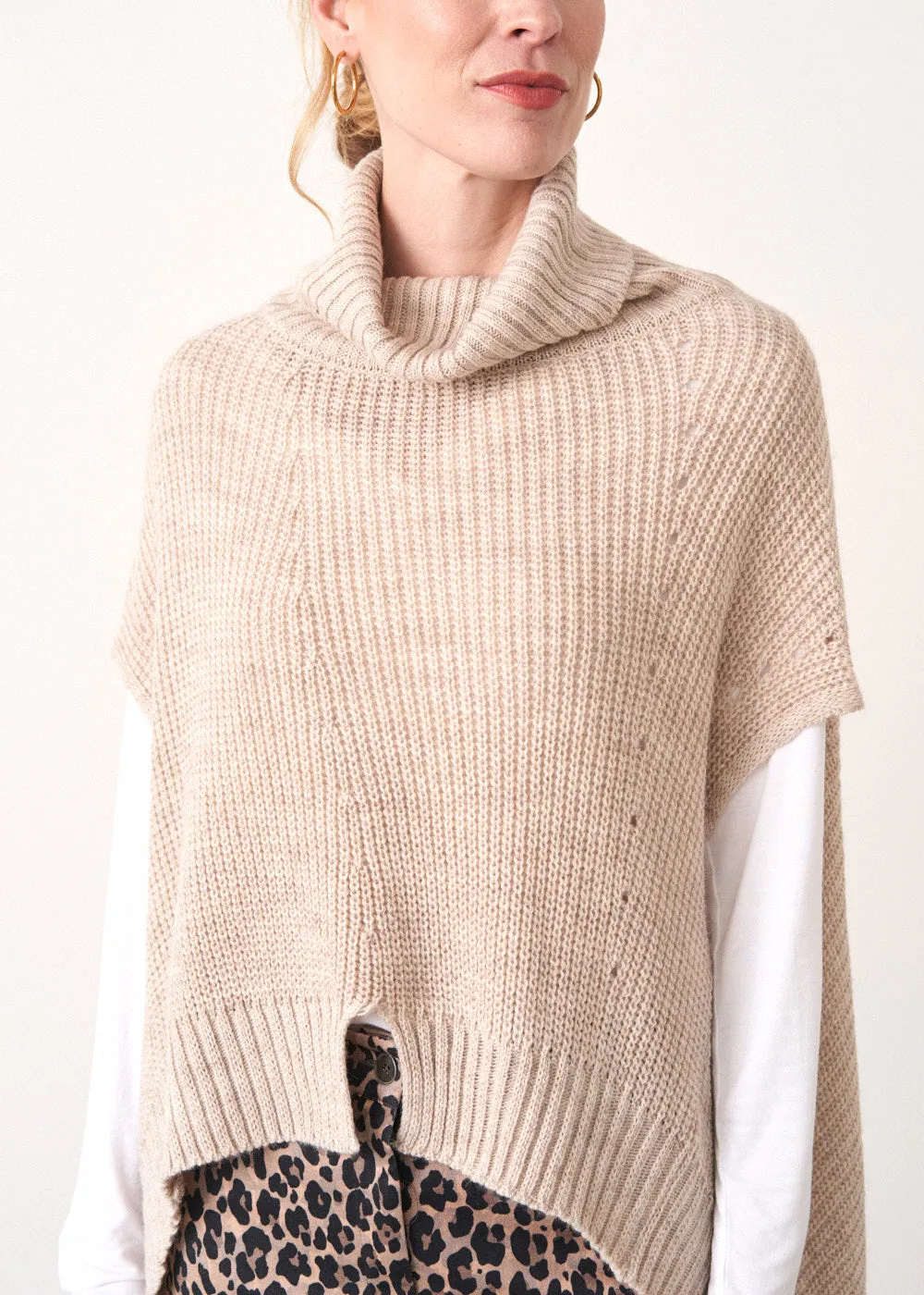 ALANI SLEEVELESS ROLL NECK SWEATER