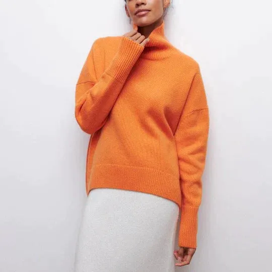 Andria - Trendy oversized rolkragenpullover voor dames