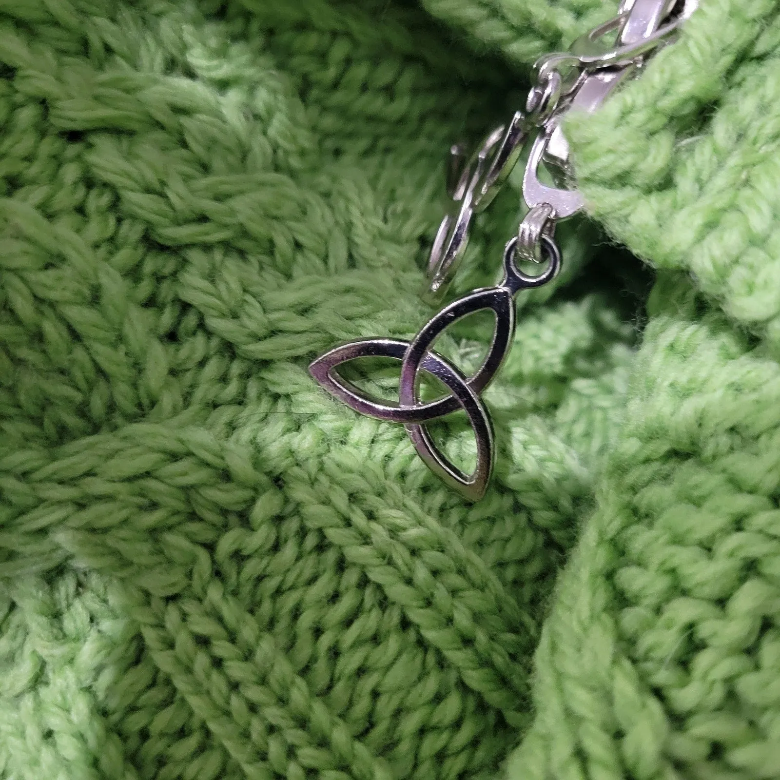 Aran Crafts Zip Front Sweater Green Wool Cardigan Irish Cable Knit Chunky Large