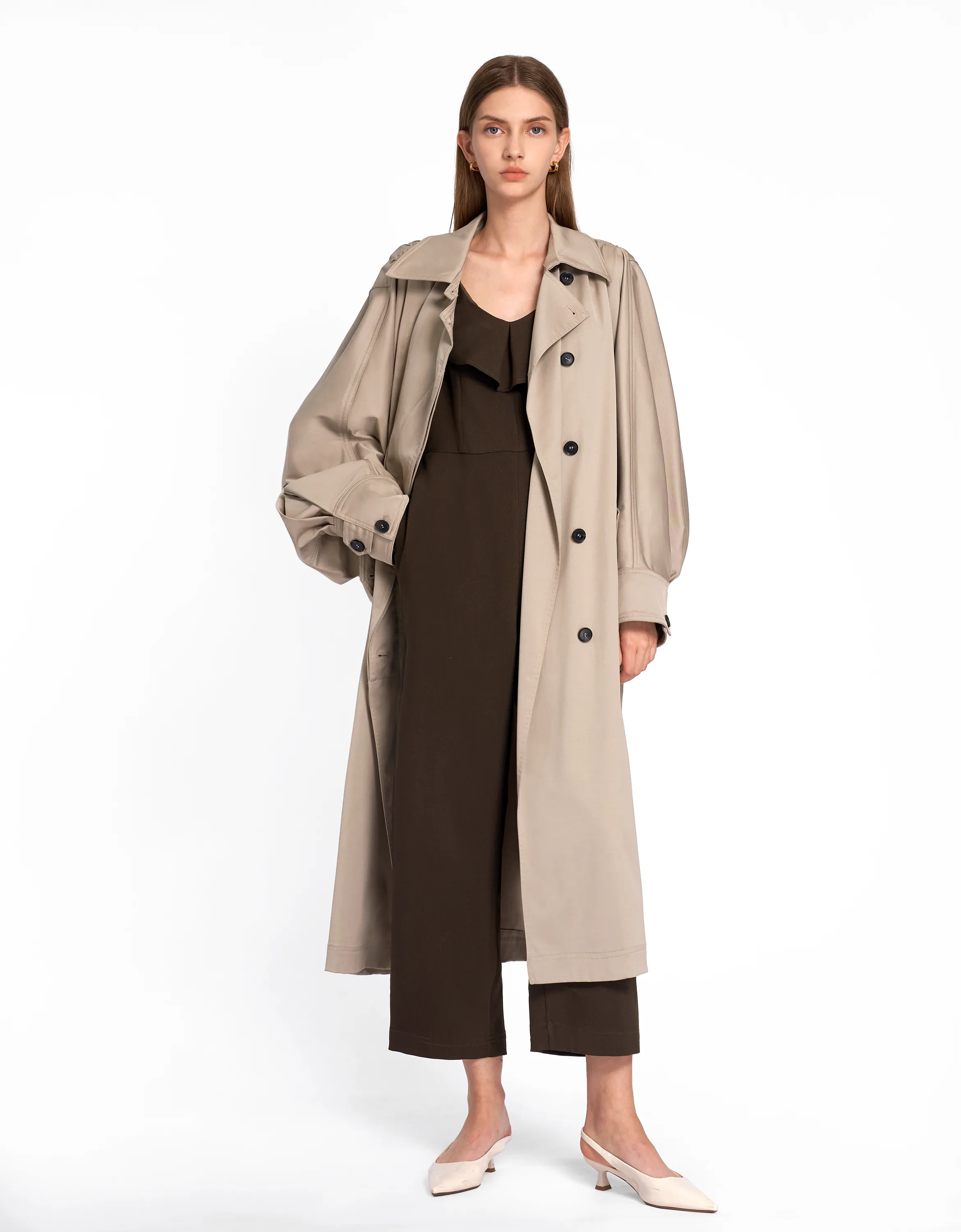 Asymmetric Ruffled Neck Jumpsuit