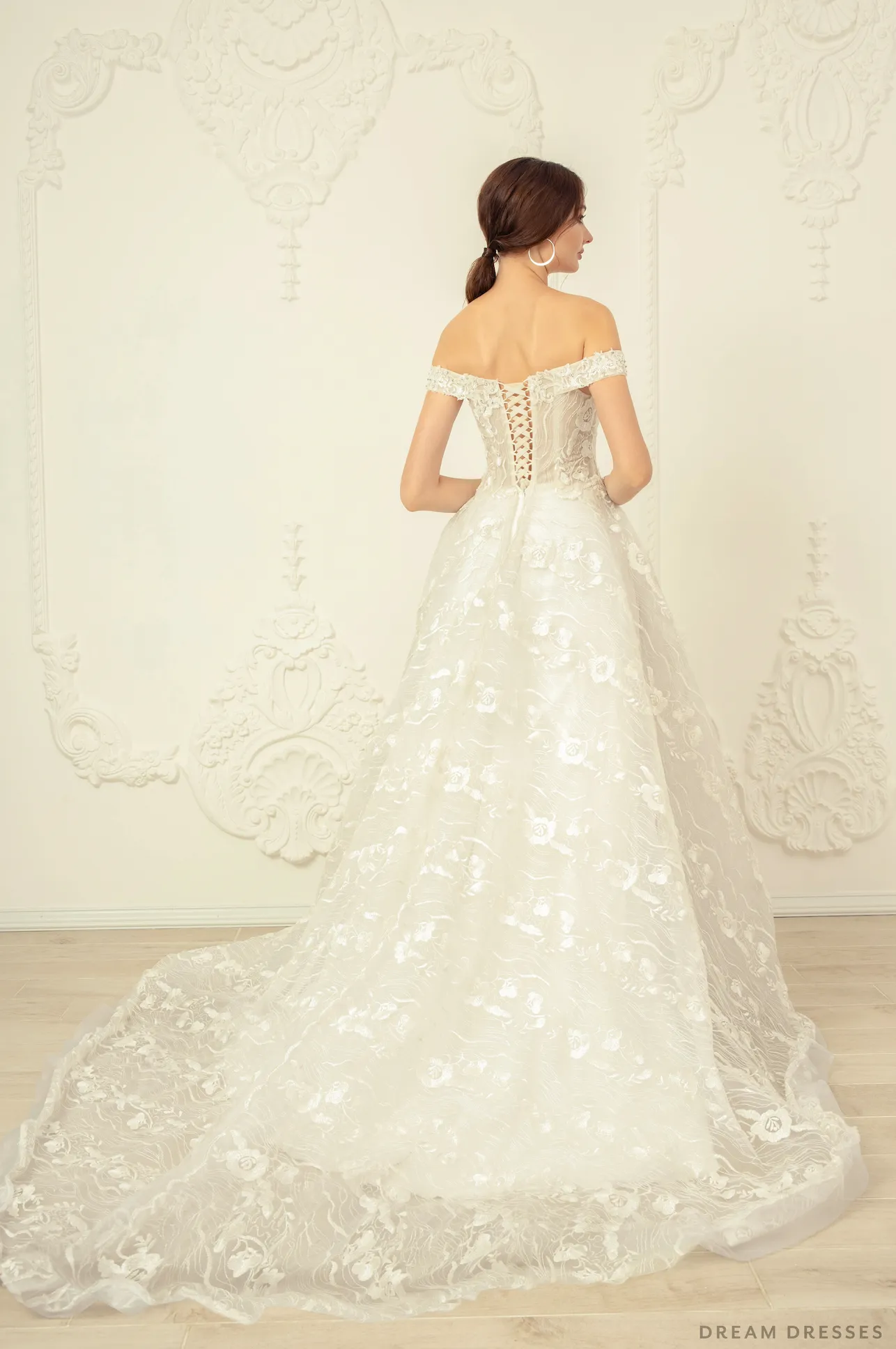 Ball Gown Wedding Dress with Rhinestones (#Nicola)