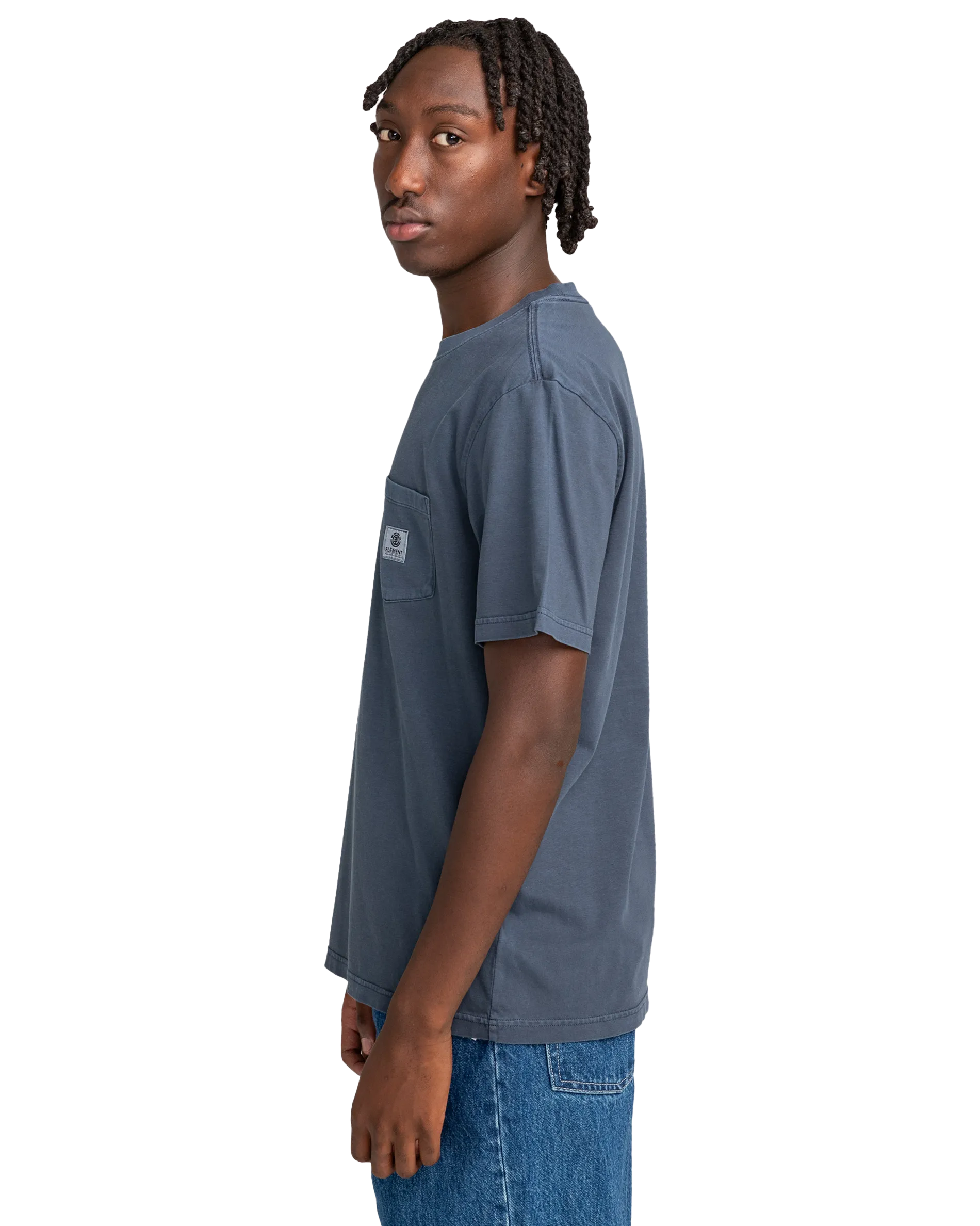 Basic Pocket T-Shirt in Blue Nights