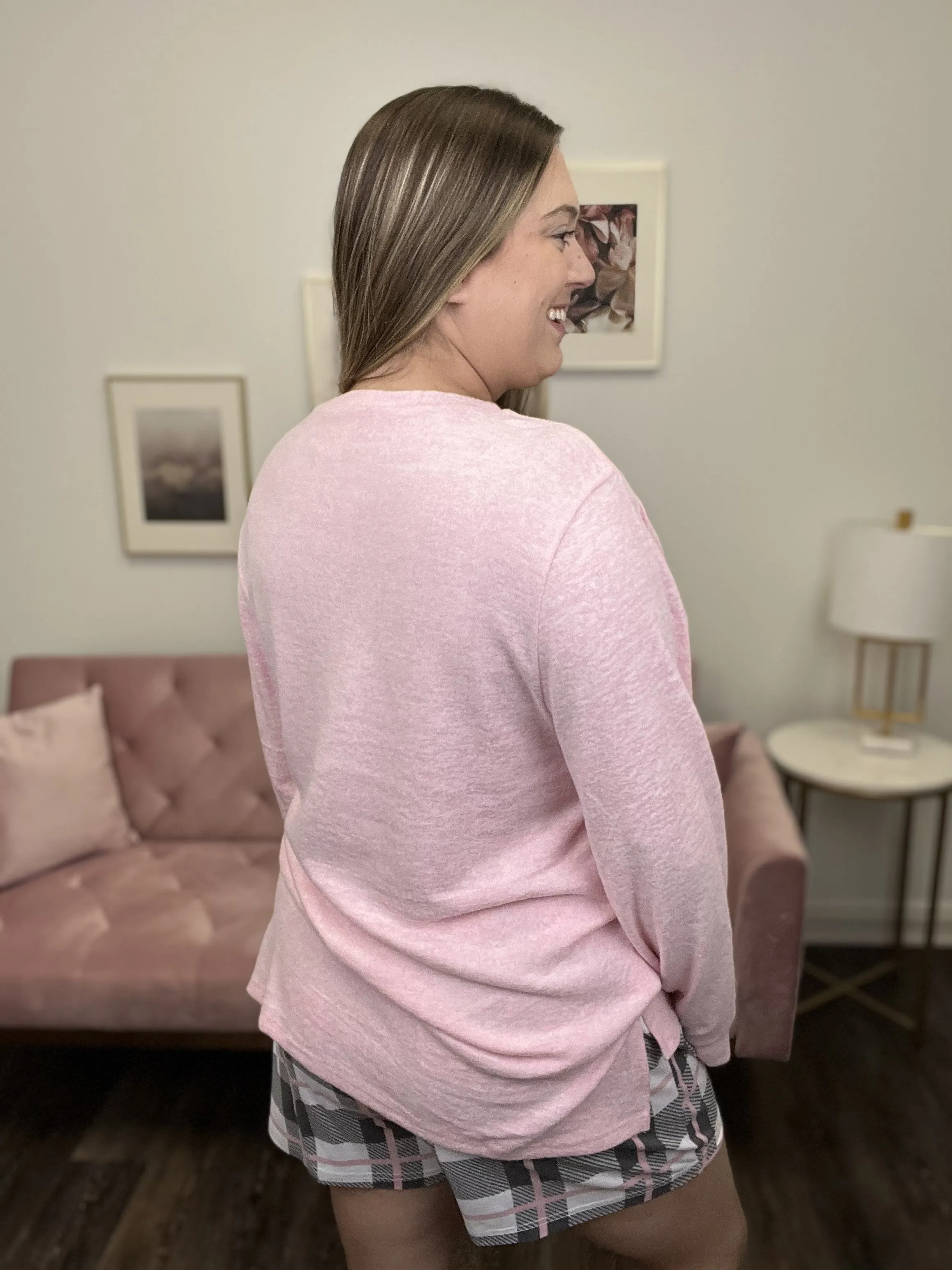 Bet On Us Long Sleeve Lounge Top * Final Sale*
