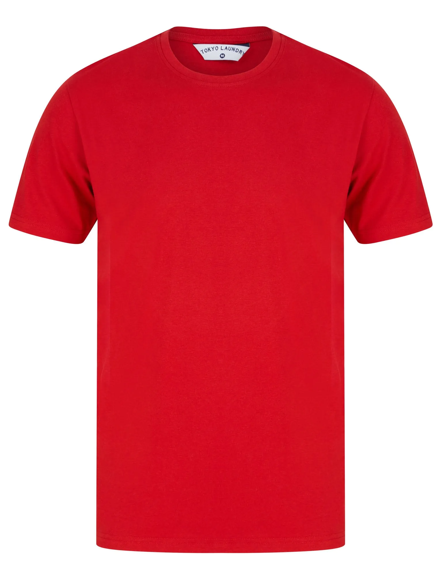 Bilton (5 Pack) Cotton Jersey Basic T-Shirt Set In Red / Navy / Grey Marl / White / Angel Falls Blue - Tokyo Laundry