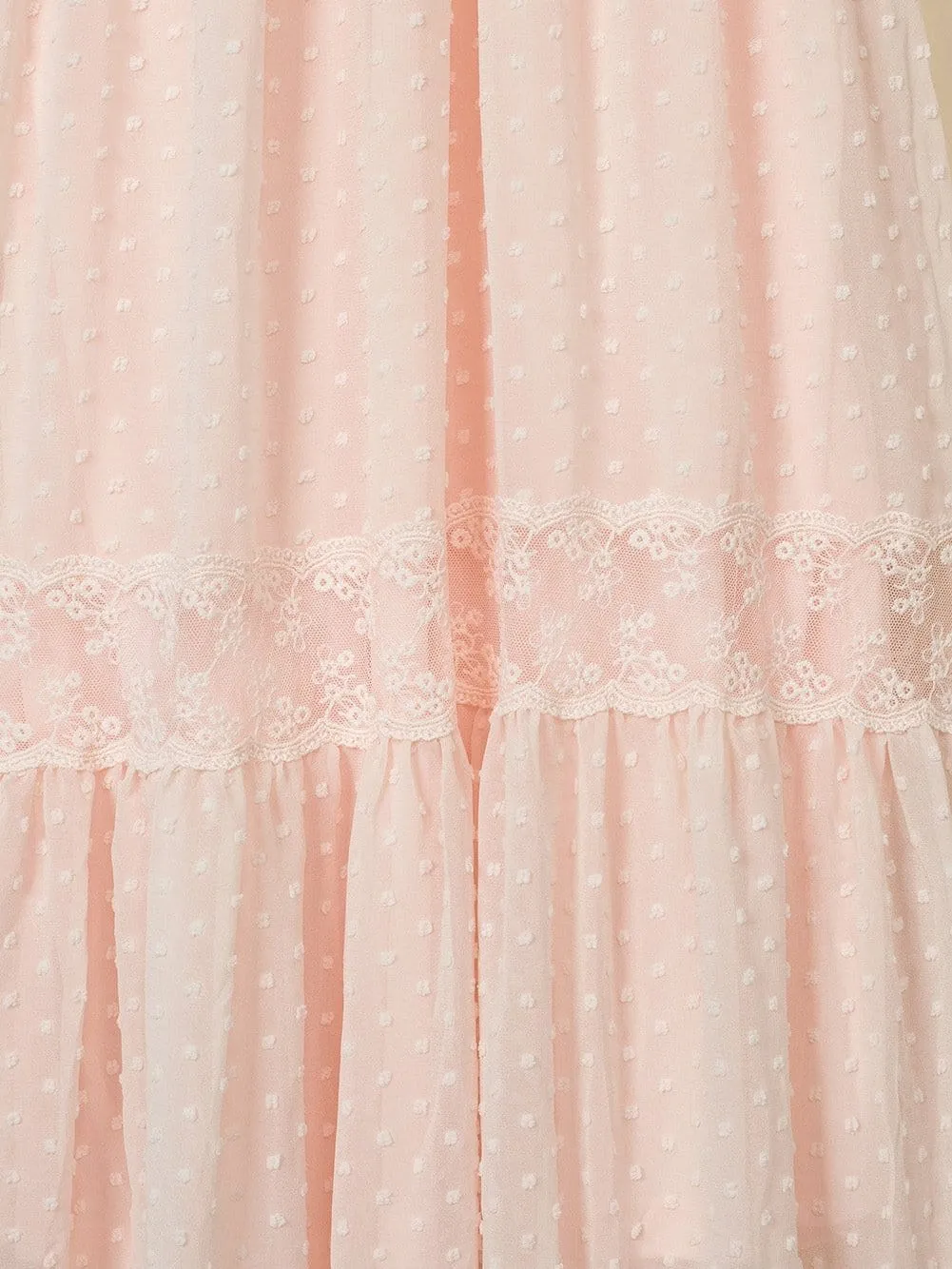 Bohemian Lace Insert Maxi Dress