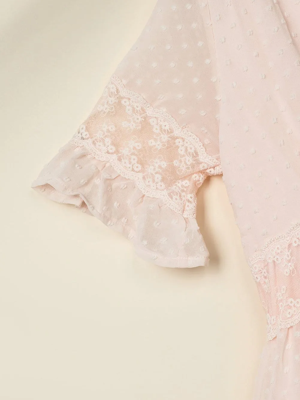 Bohemian Lace Insert Maxi Dress