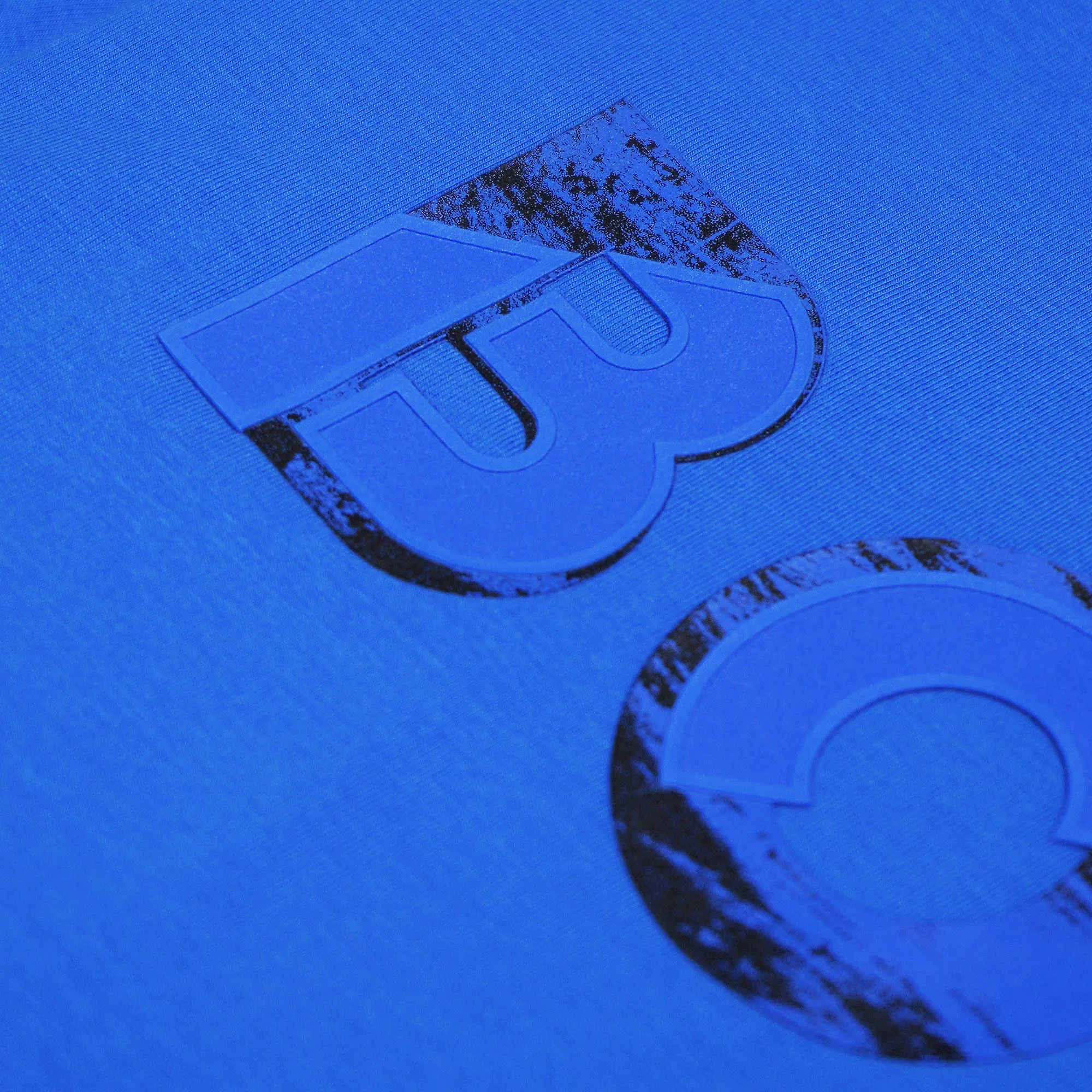 Boss Stretch-Cotton Short-Sleeved T-Shirt with Logo Artwork - Blue