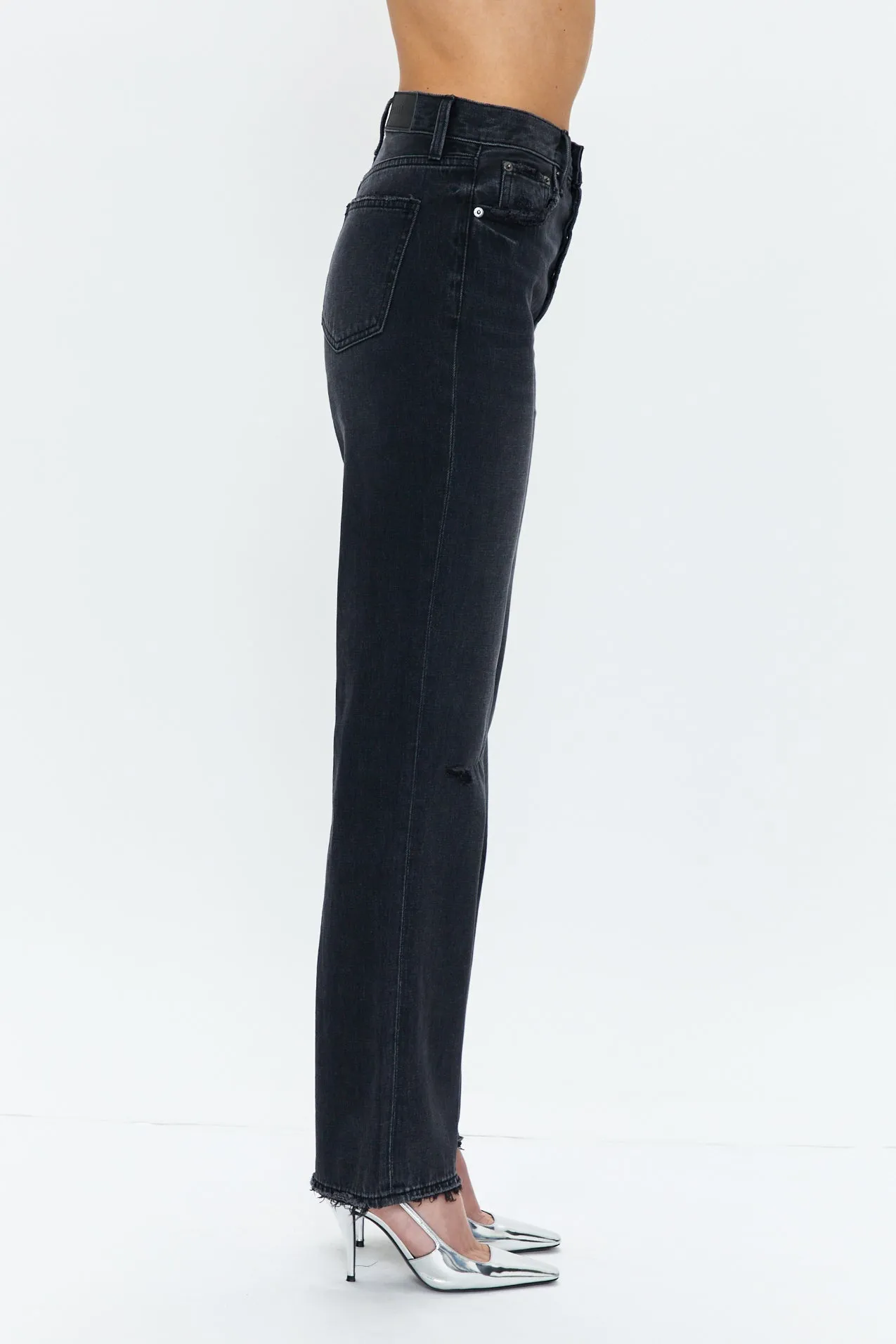 cassie super high rise straight - pepper vintage