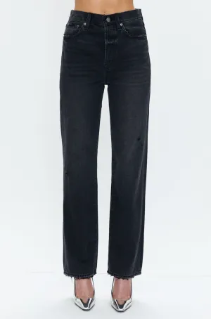 cassie super high rise straight - pepper vintage