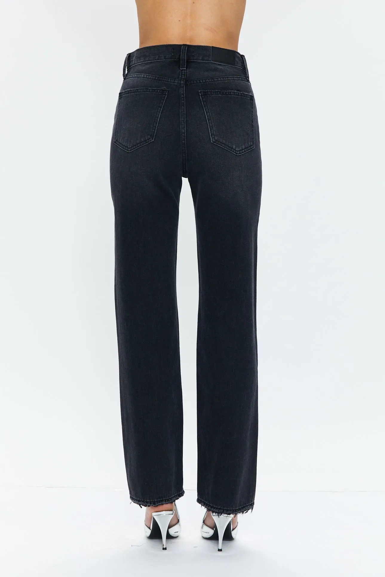 cassie super high rise straight - pepper vintage