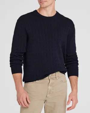 Cotton Cable Crew Sweater