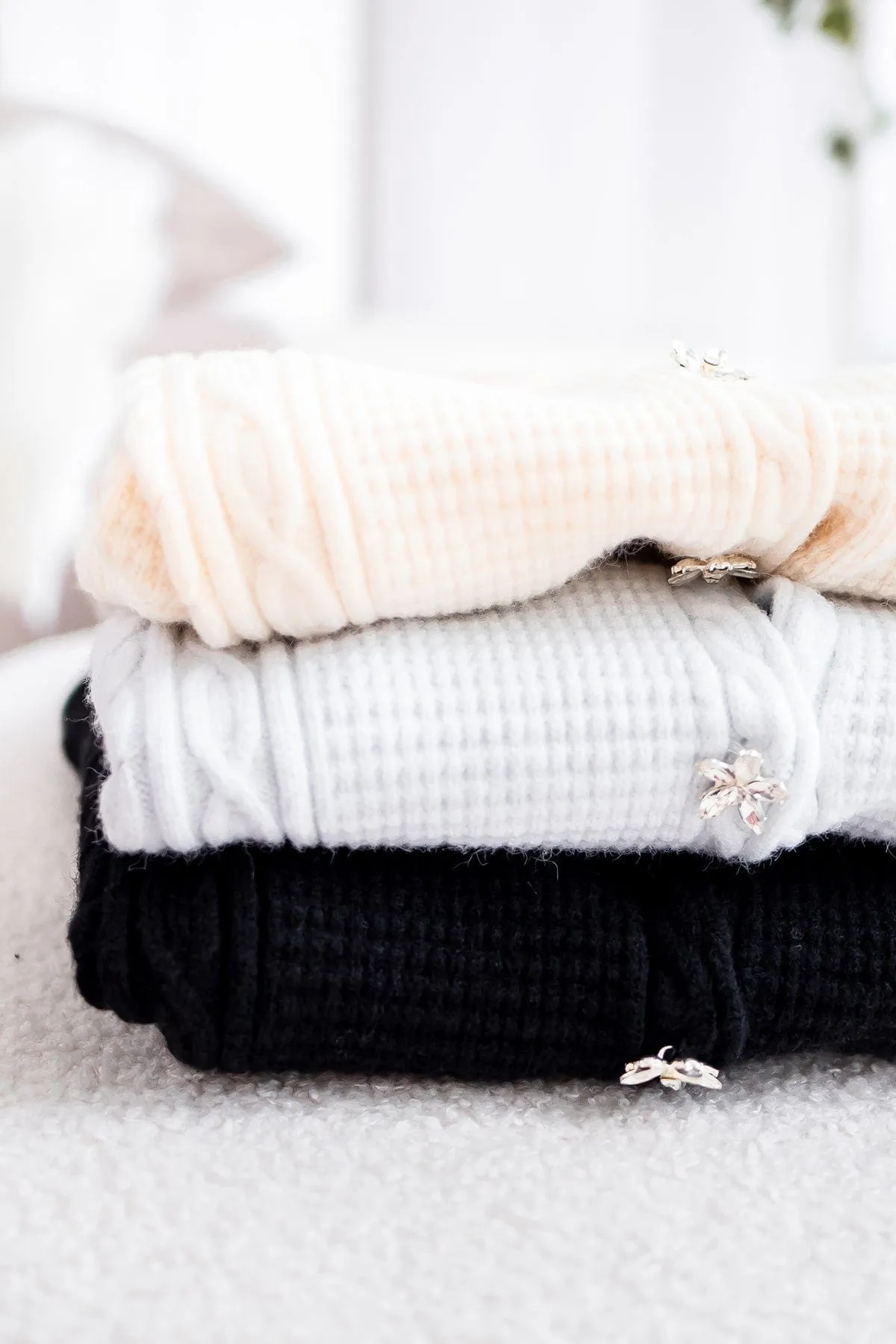 DANIELLE WEAVED CARDIGAN IN ICE BLUE