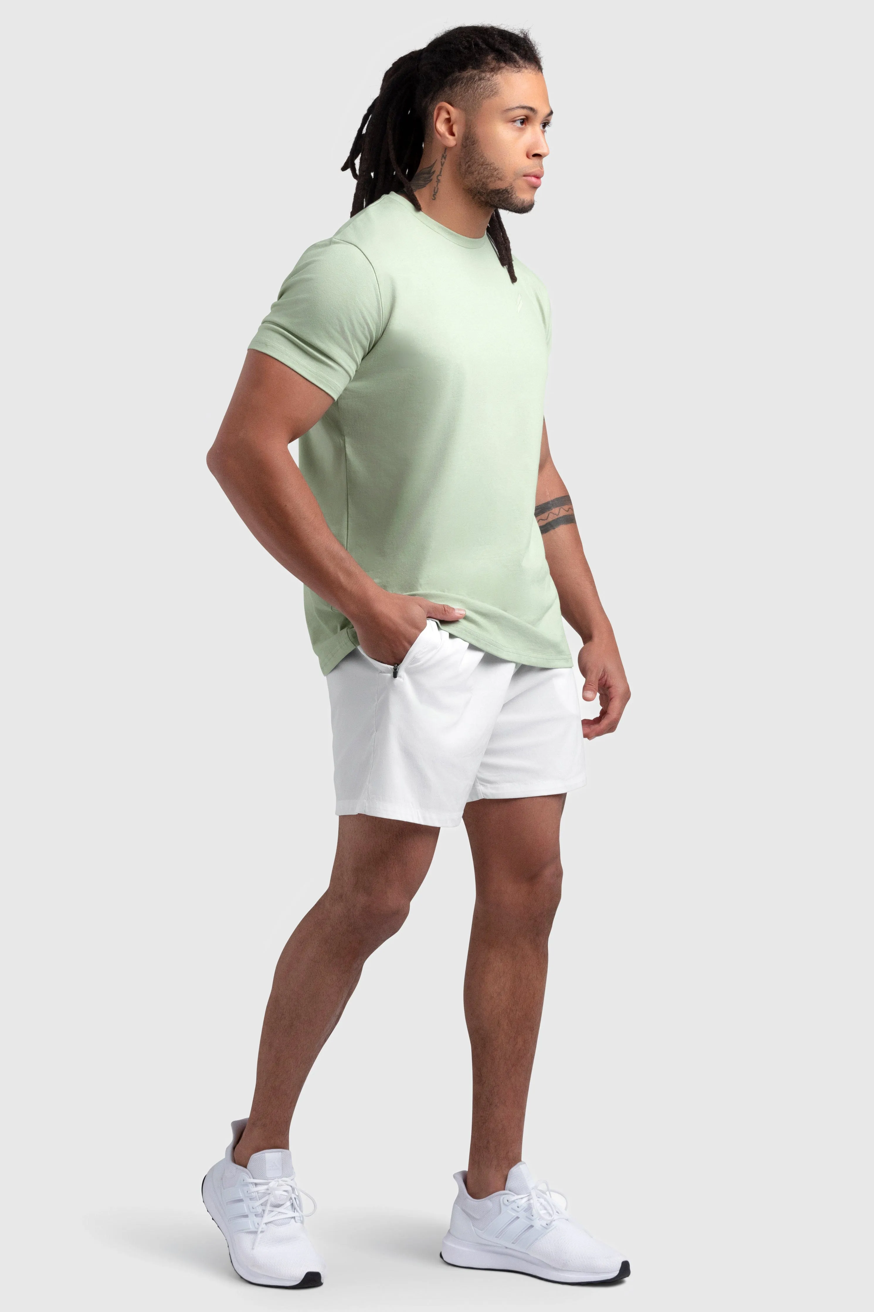 Essential Regular Fit Tee - Sage Green