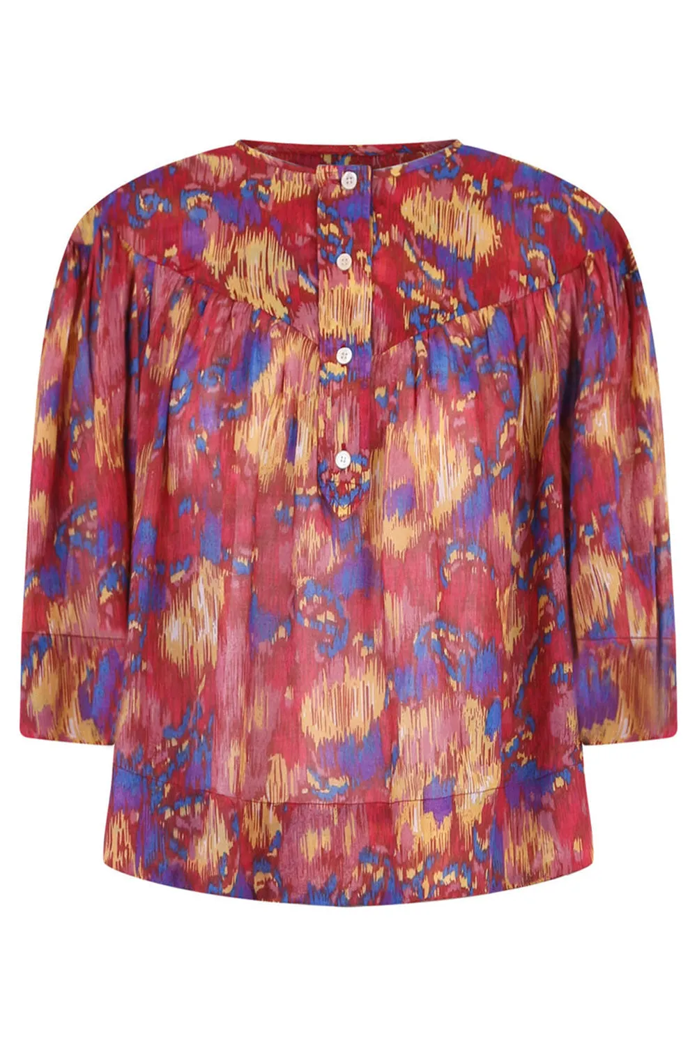 ETOILE MIRANDA PRINT BLOUSE | BURNT HENNA