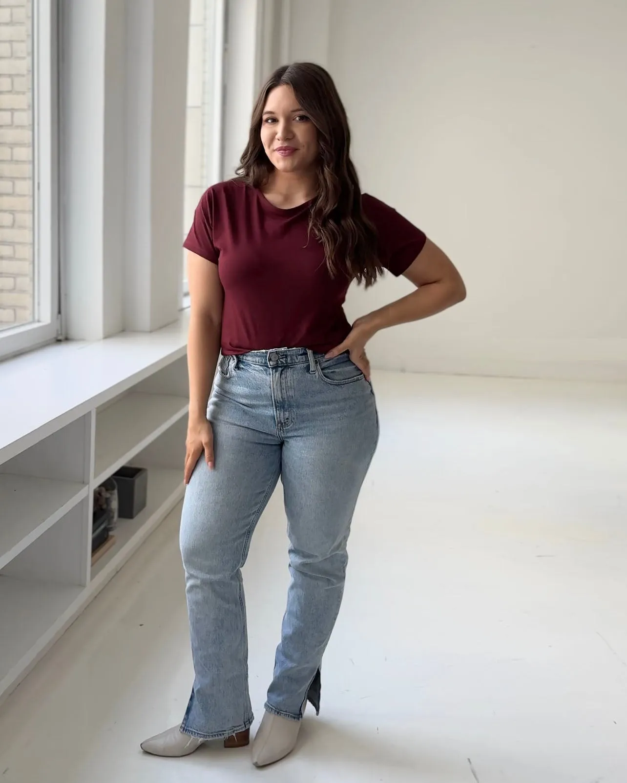 EVERYDAY tee in Mahogany