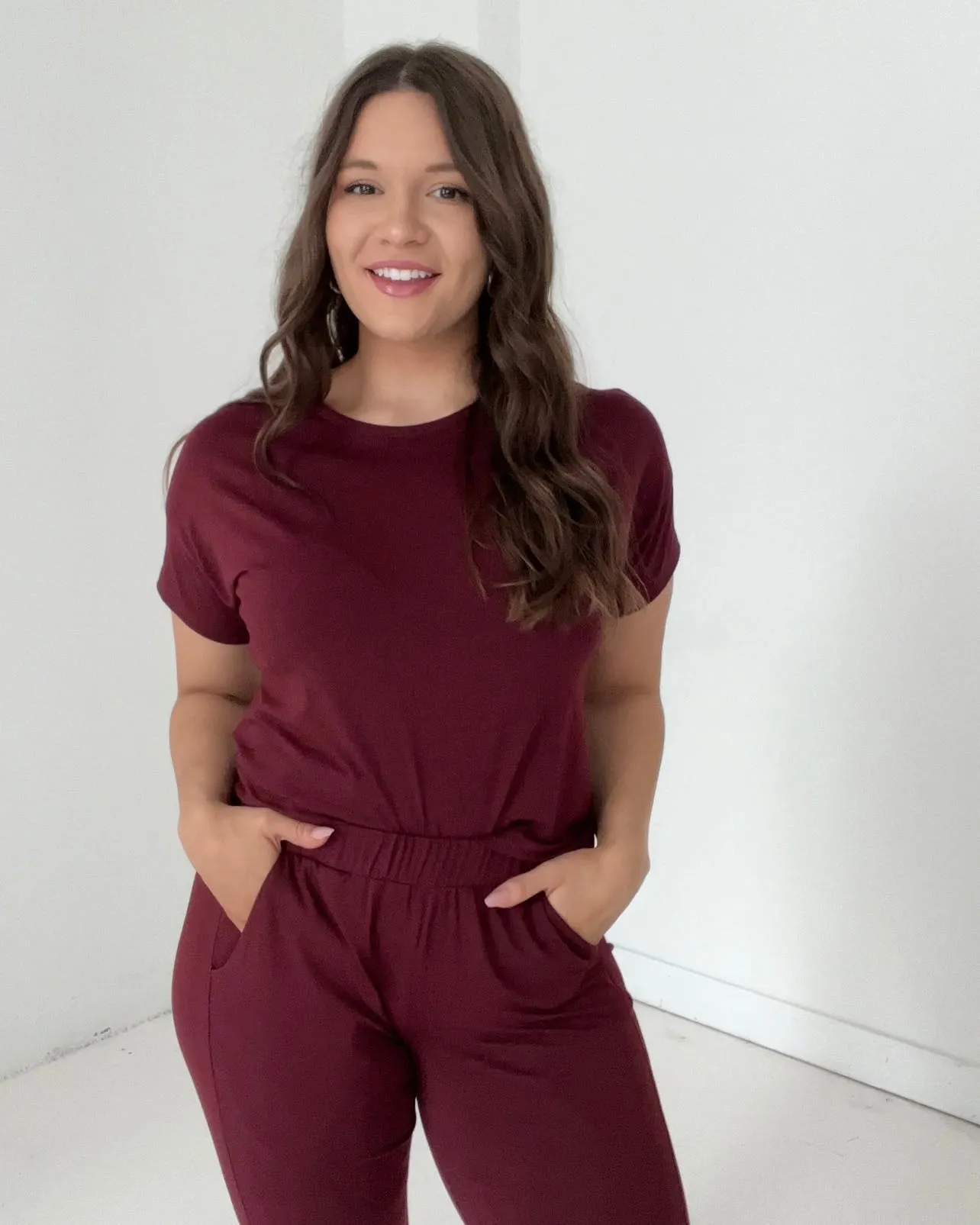EVERYDAY tee in Mahogany