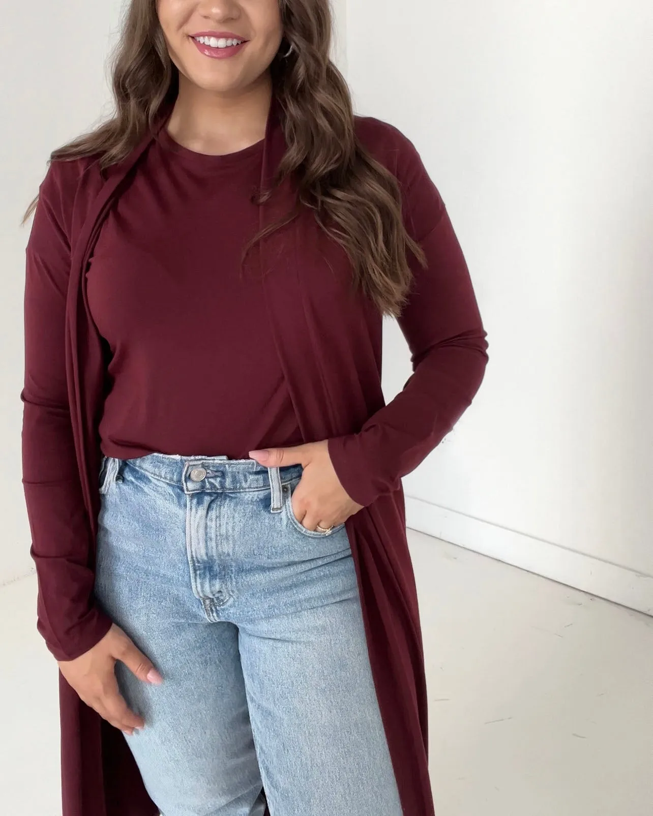 EVERYDAY tee in Mahogany