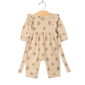 Flutter Sleeve Romper- Mushrooms