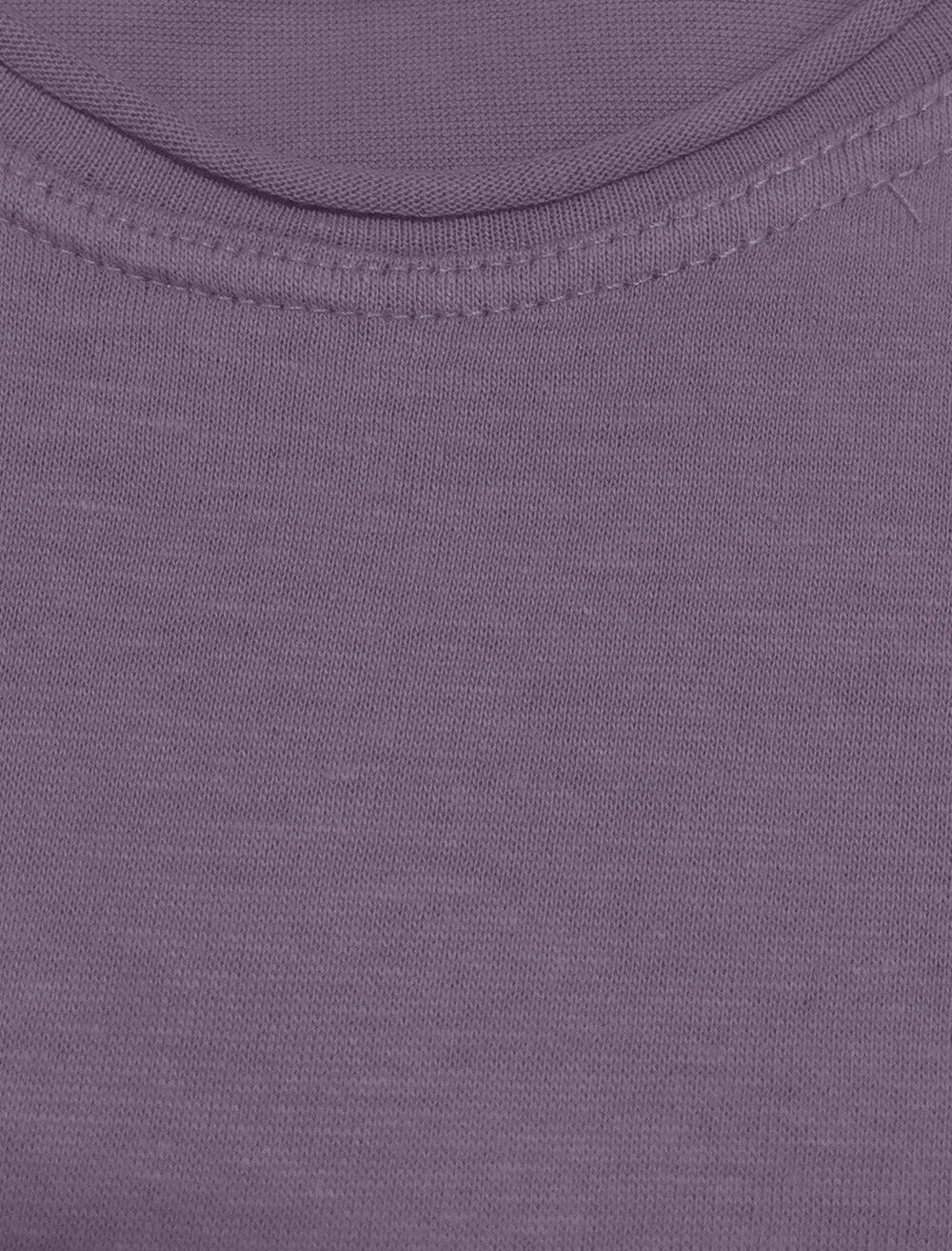 FresherB Raw Edge Crew Neck Basic T-shirt in Lilac