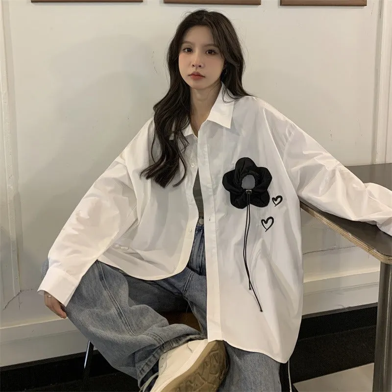 GeGe Hearts & Rose Casual Shirt