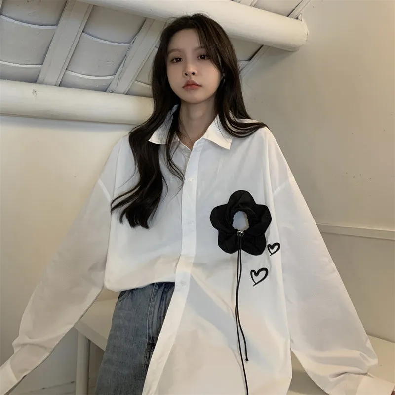 GeGe Hearts & Rose Casual Shirt