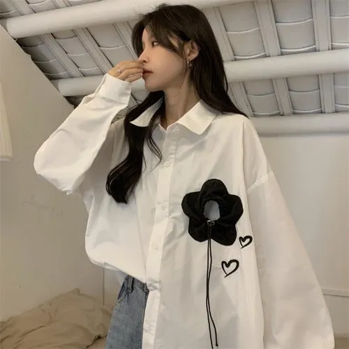 GeGe Hearts & Rose Casual Shirt