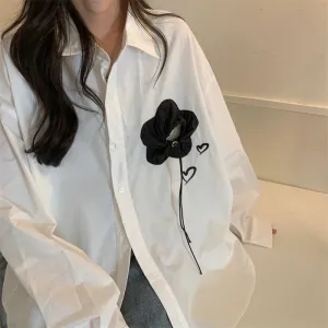 GeGe Hearts & Rose Casual Shirt