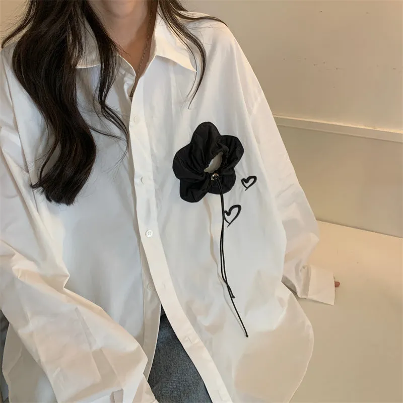 GeGe Hearts & Rose Casual Shirt