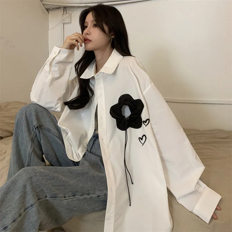 GeGe Hearts & Rose Casual Shirt