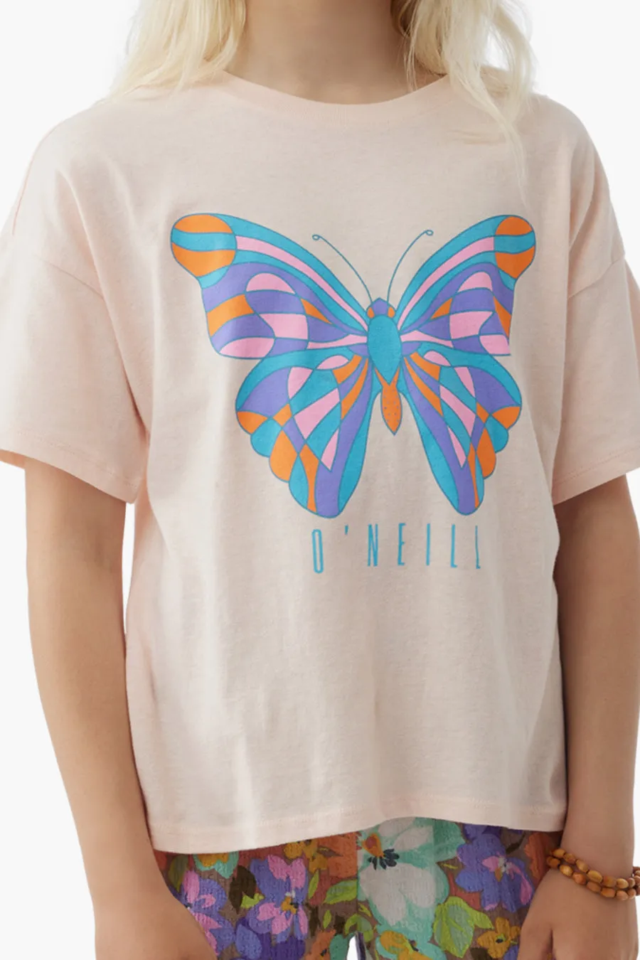 Girls Shirt O'Neill Kids Boxy Cut Lucky Butterfly