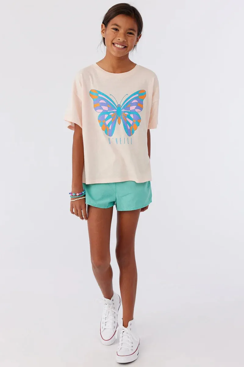 Girls Shirt O'Neill Kids Boxy Cut Lucky Butterfly