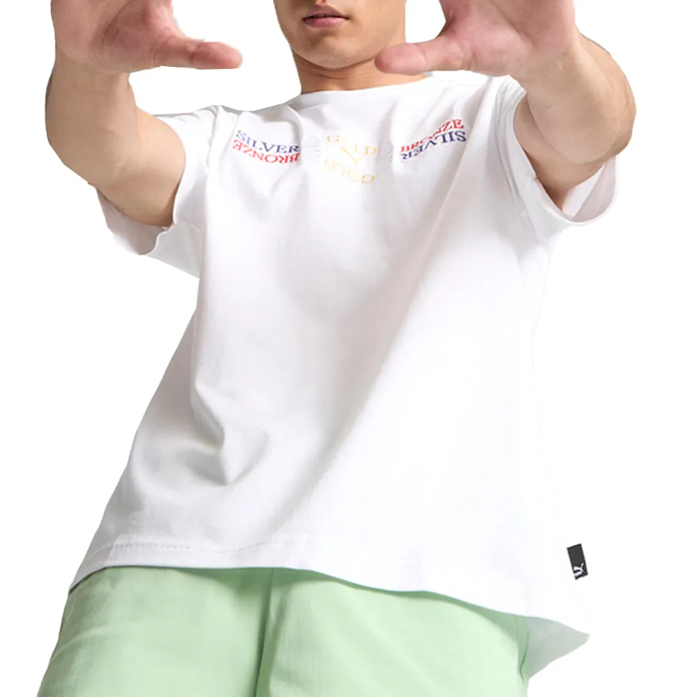 Graphics Winning Crew Neck Short Sleeve T-Shirt