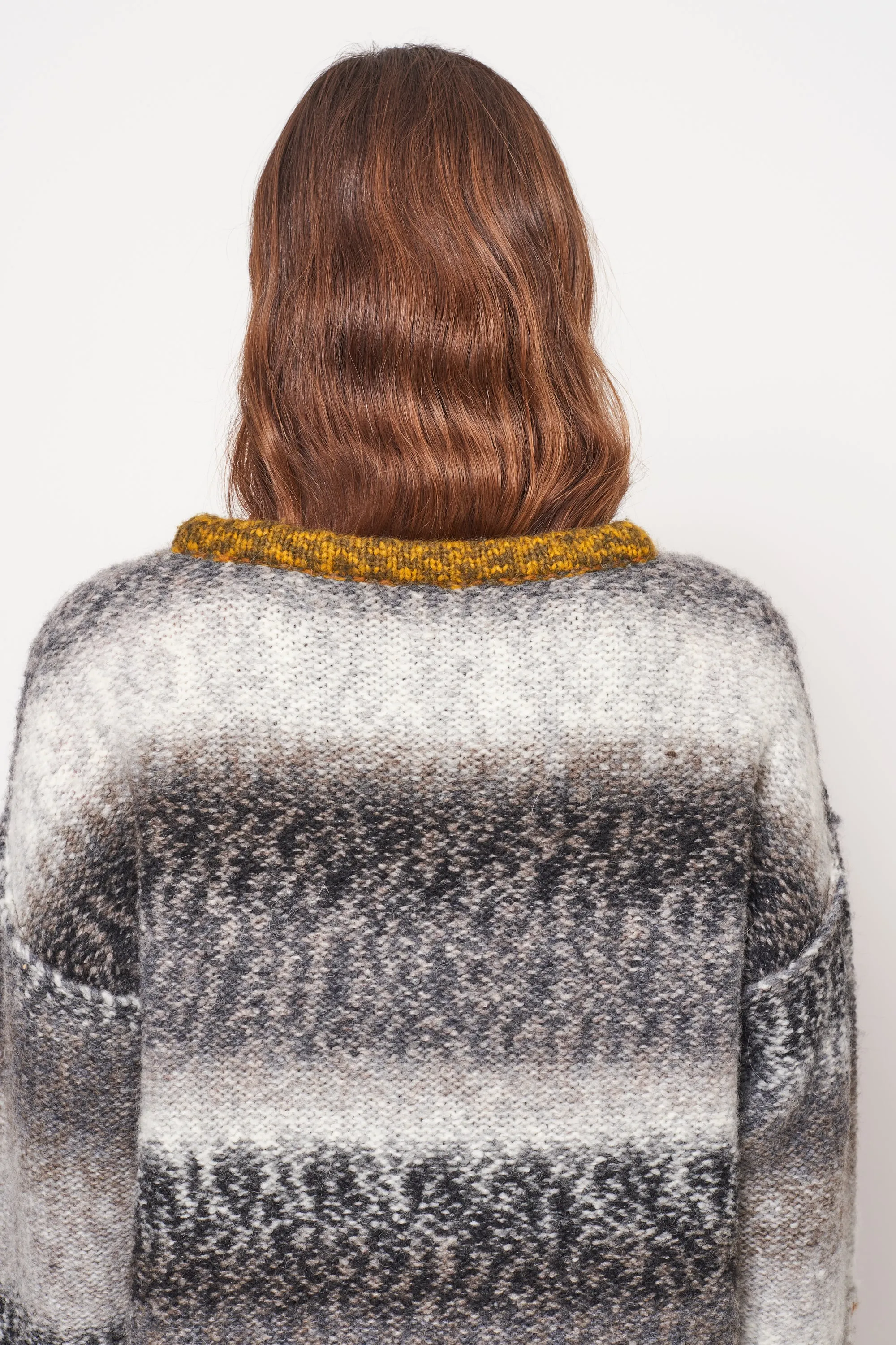 Grey Olive Combo Iris Pullover