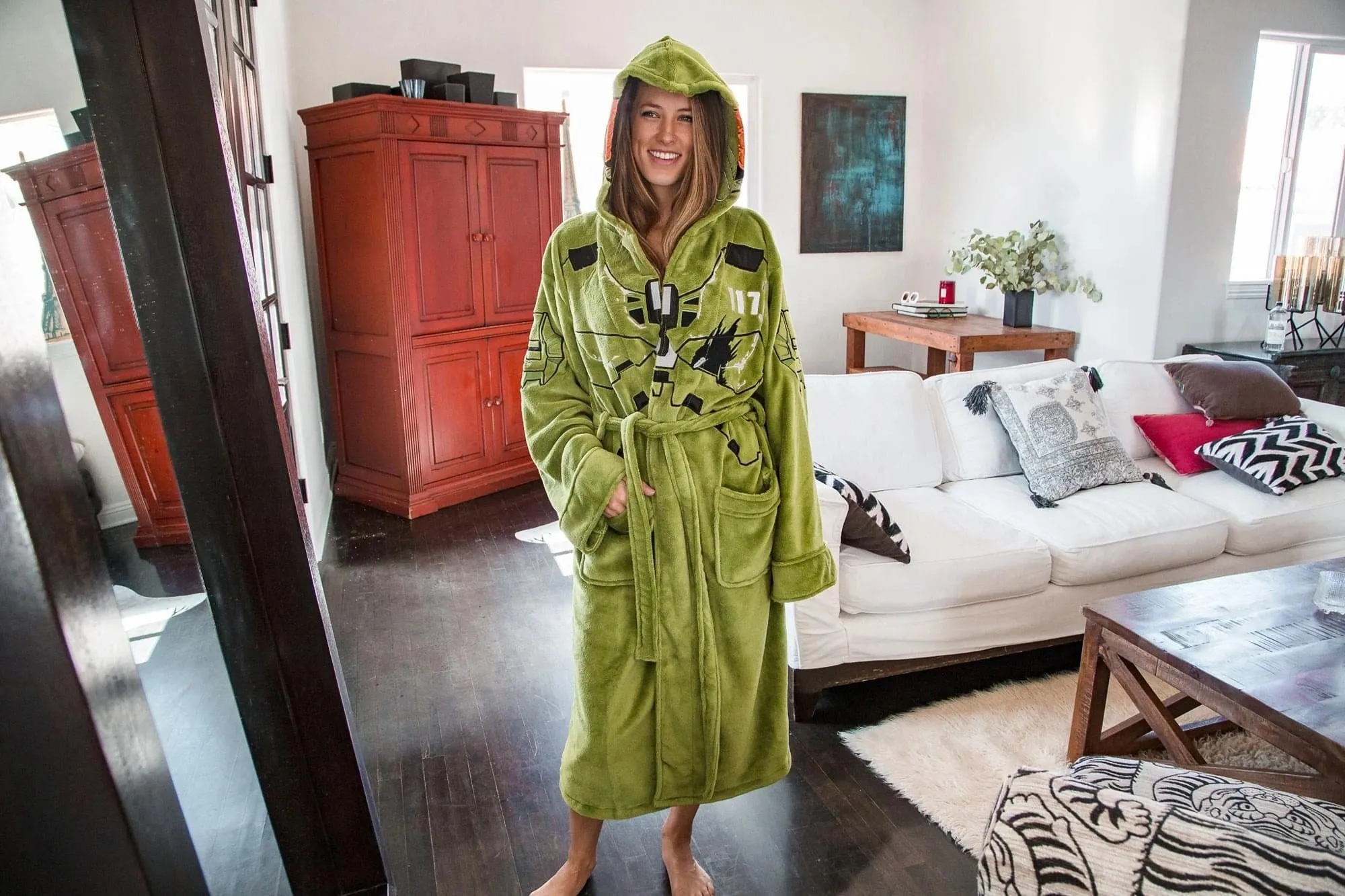 Halo Infinite Master-Chief Hooded Bathrobe