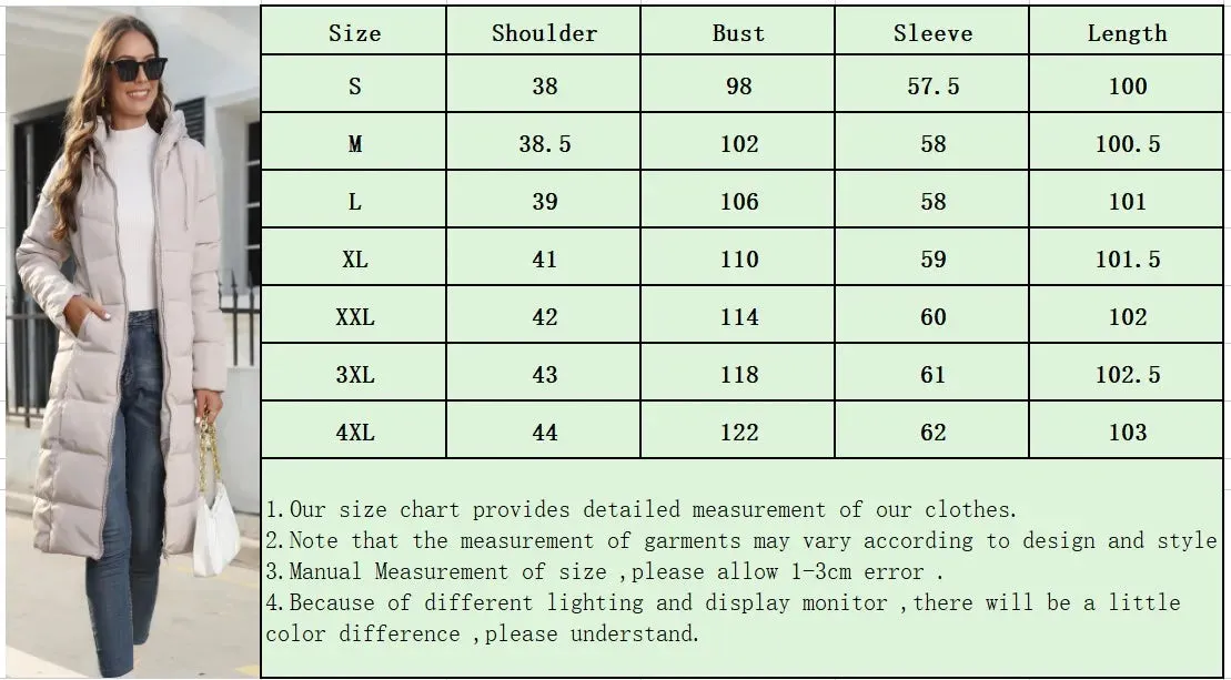 Hooded Women's Cotton Padded Clothing Women's Mid-length Slim Fit