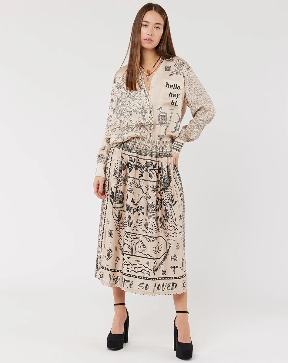 Isabel Mixed Print Blossom Shirt
