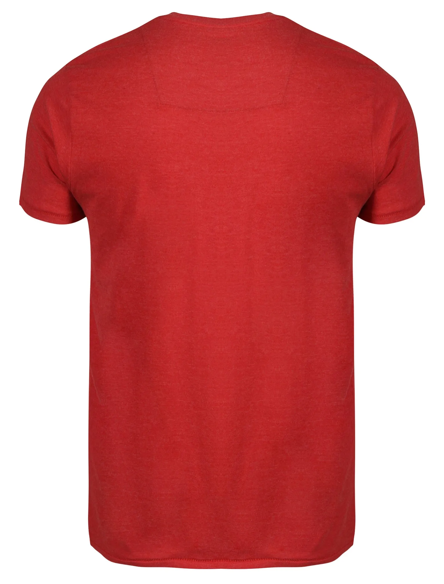 Jack Crew Neck Cotton T-Shirt with Chest Pocket in Paprika