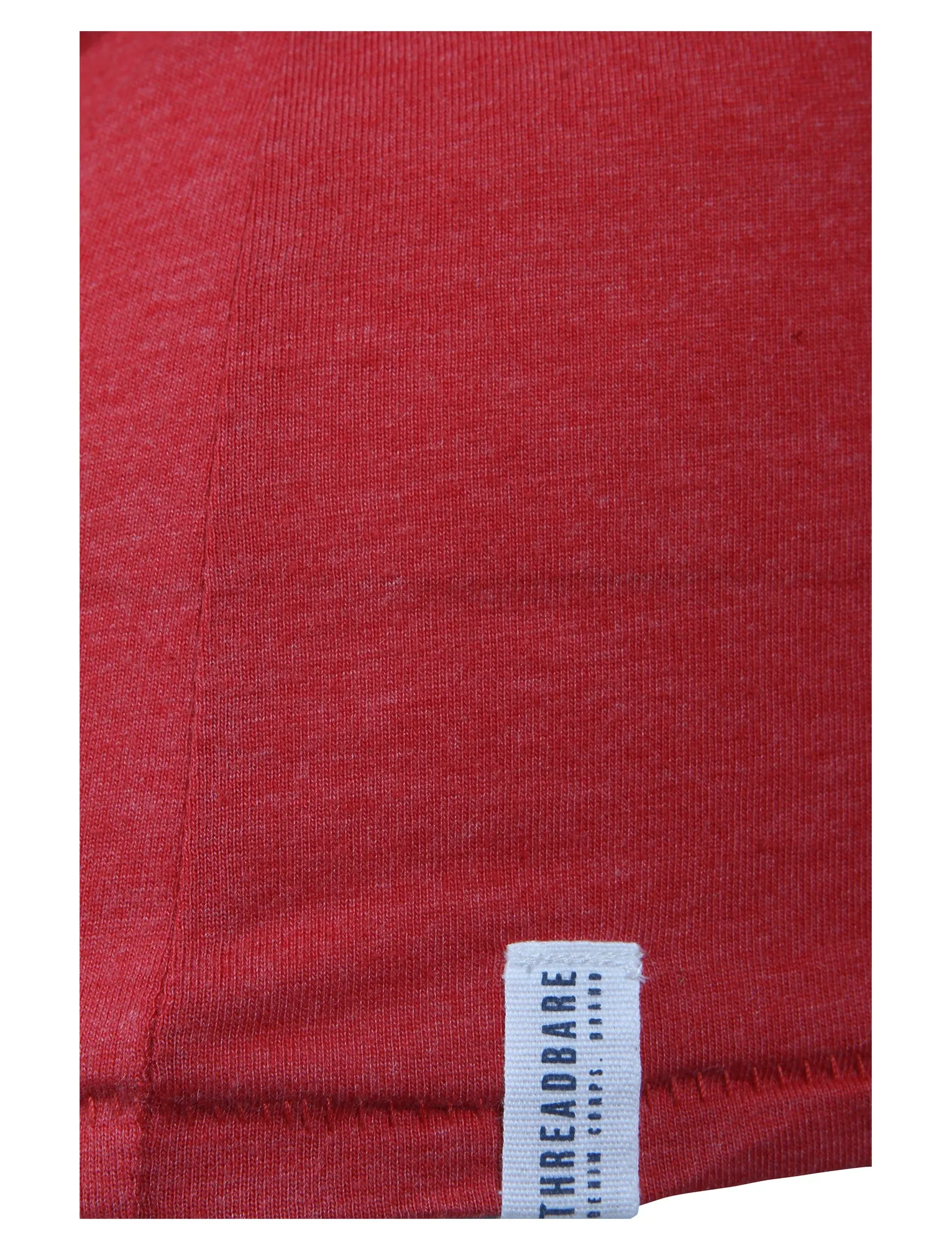 Jack Crew Neck Cotton T-Shirt with Chest Pocket in Paprika