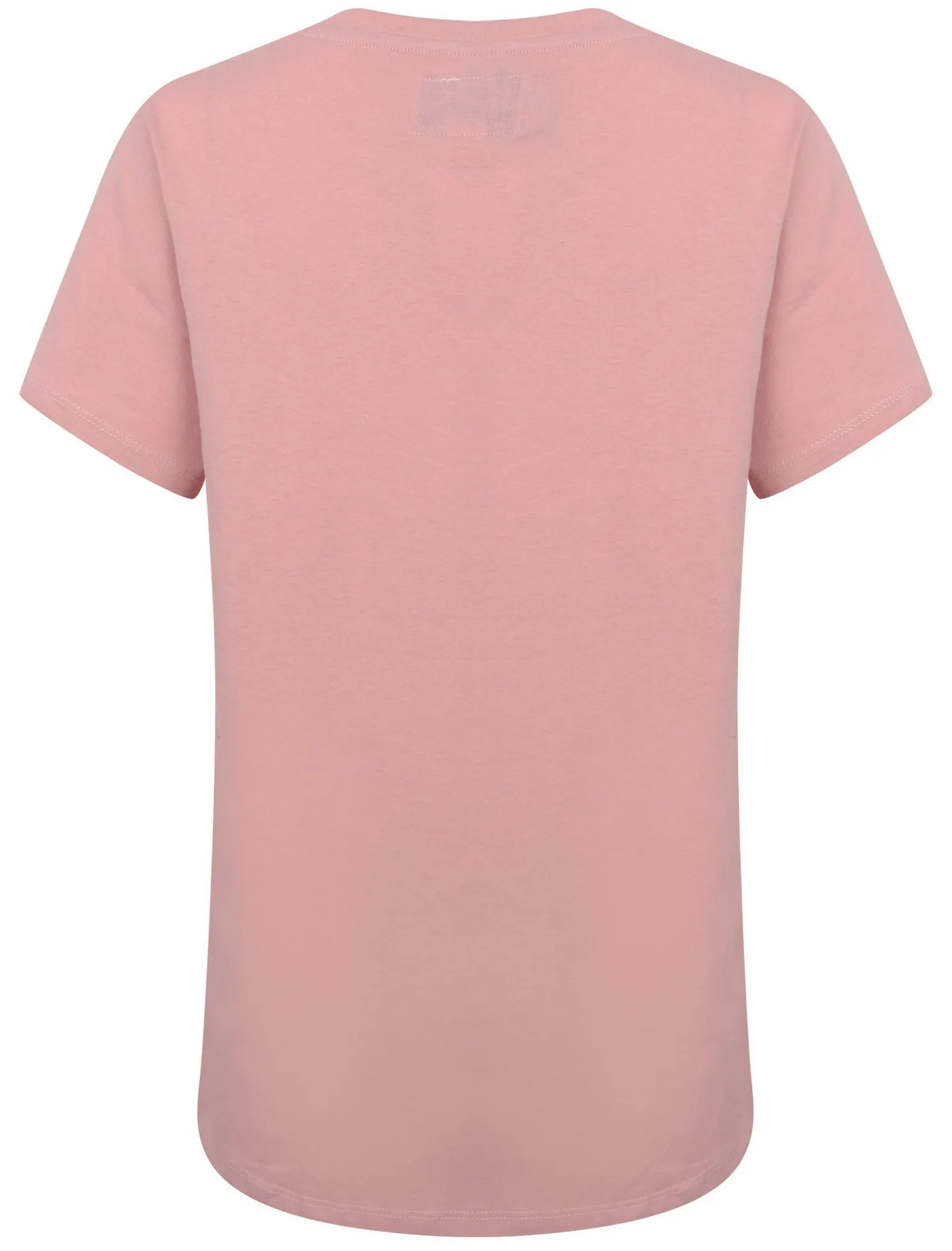 Jemima Crew Neck Cotton Jersey T-Shirt In Pink - Tokyo Laundry
