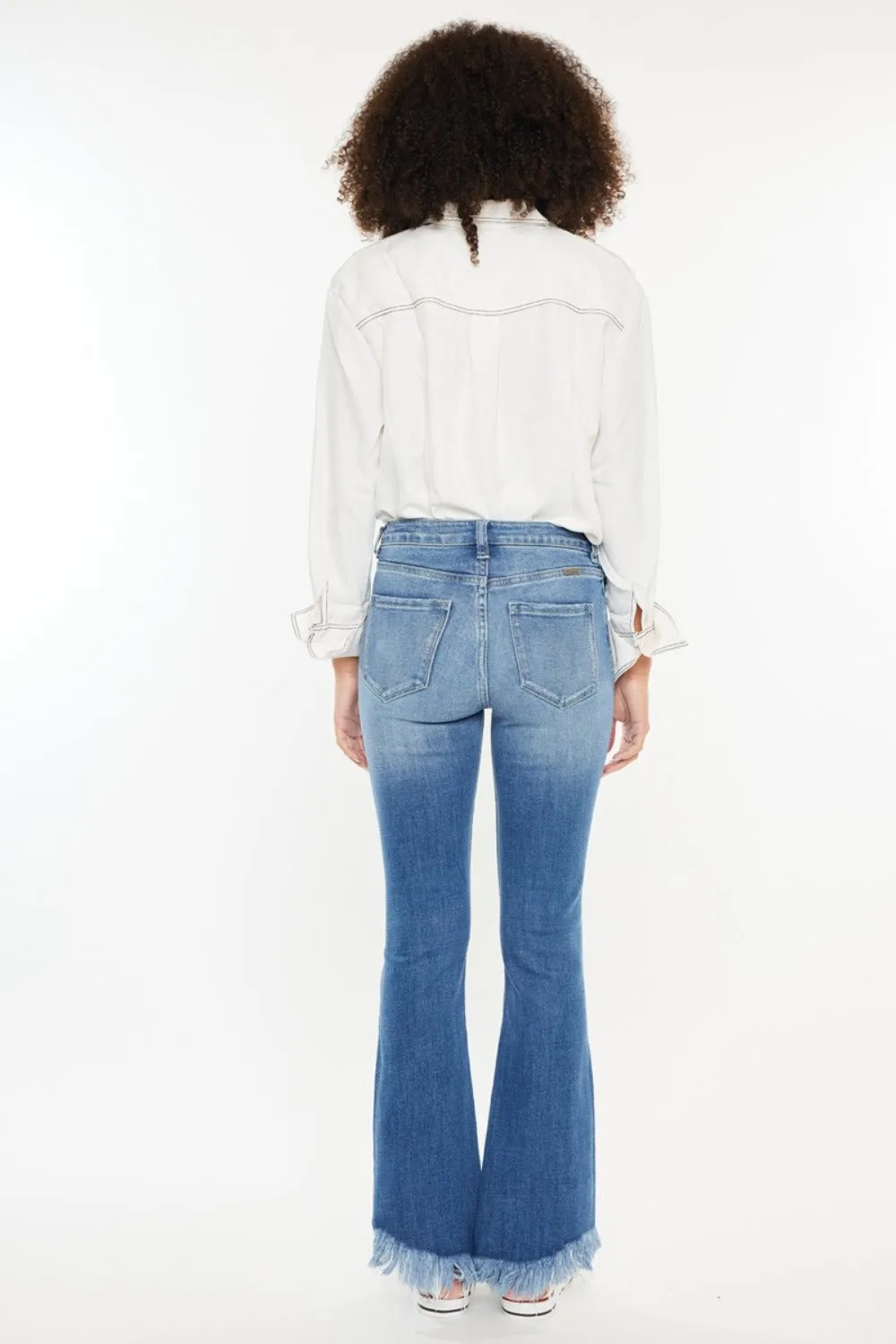 Kancan Palmer High Rise Frayed Hem Jeans