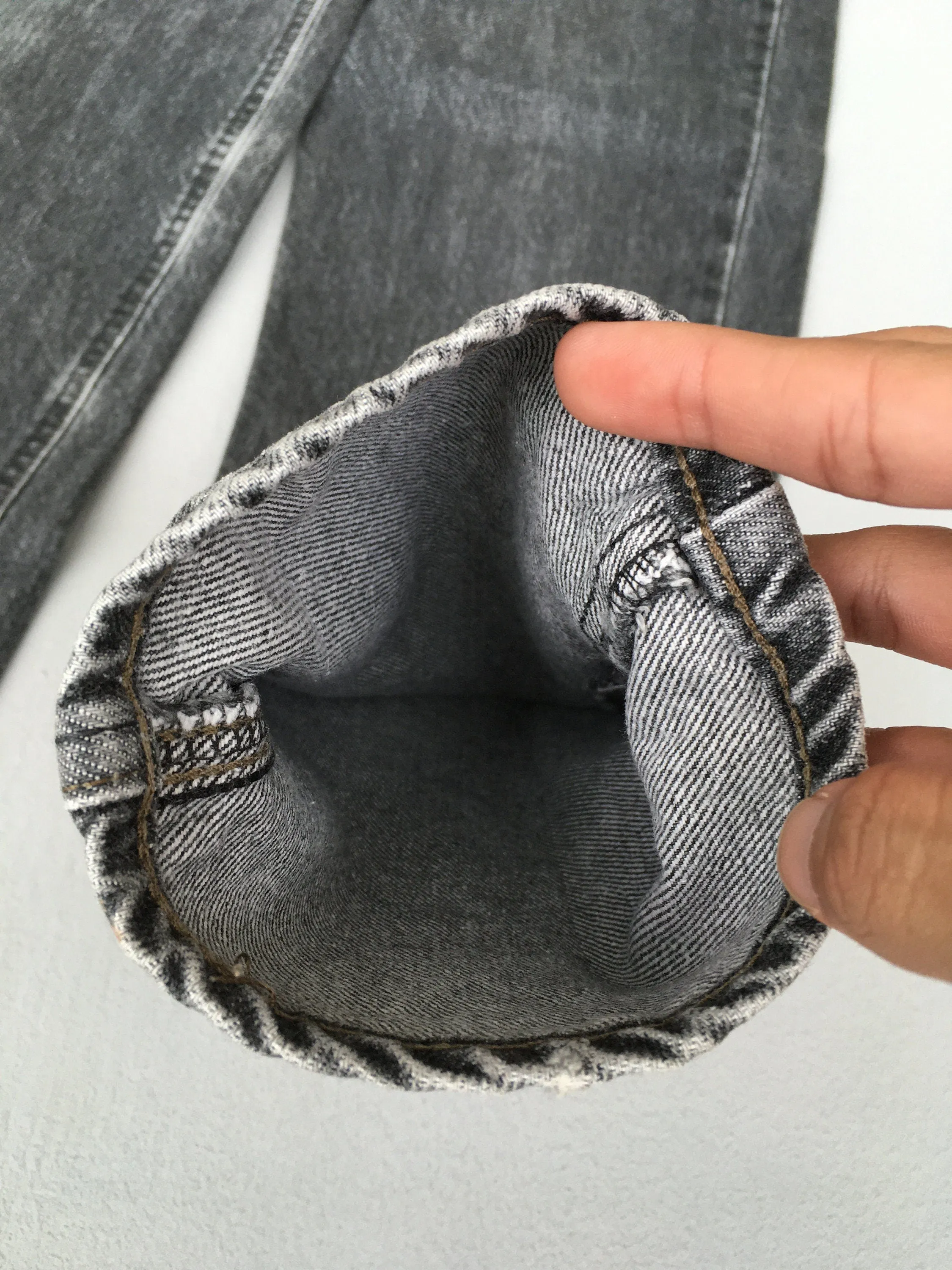 Lee Riders Ash Gray Stone Washed Jeans Size 26x30.5