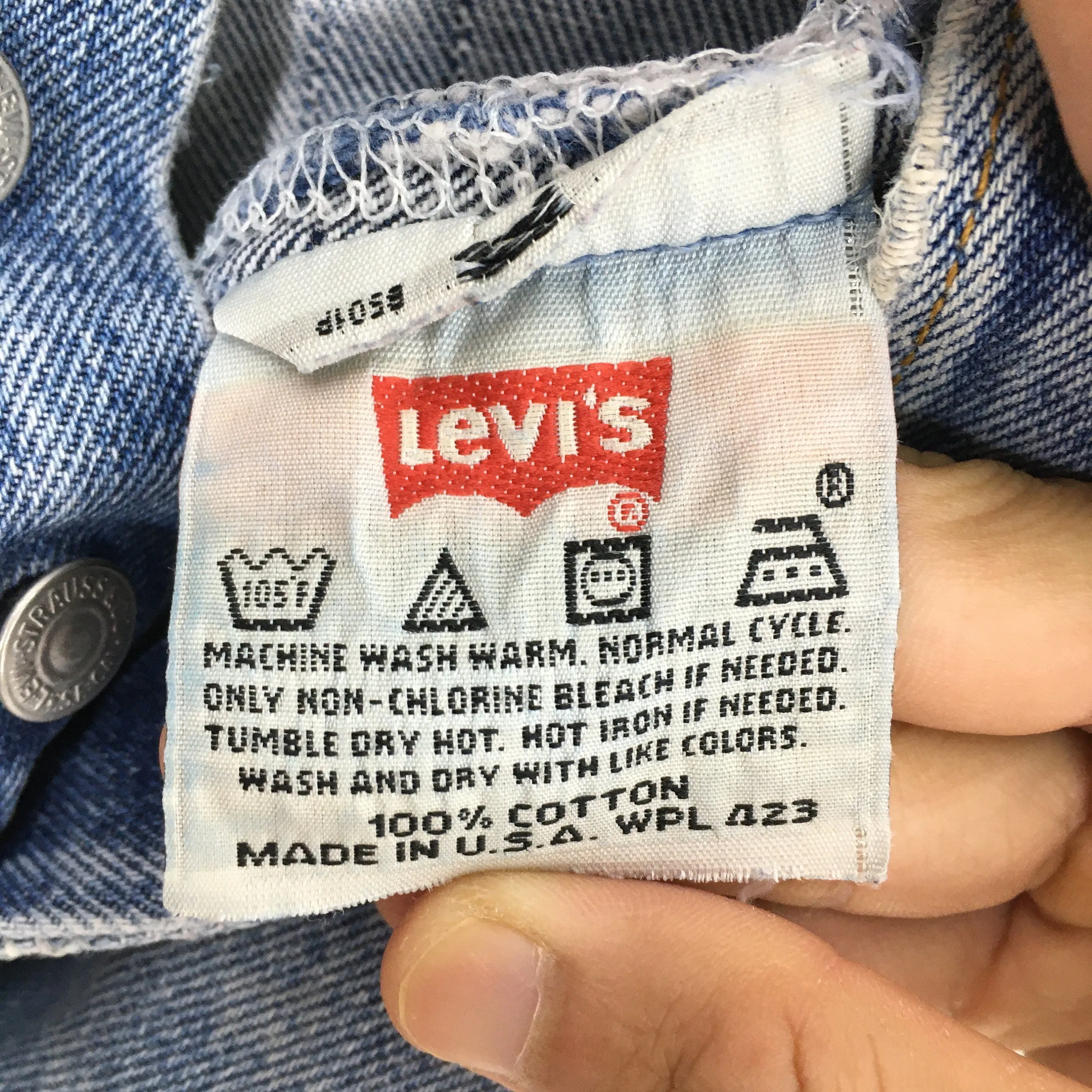 Levi's 501 Faded Blue Jeans Dirty Denim Size 31x31