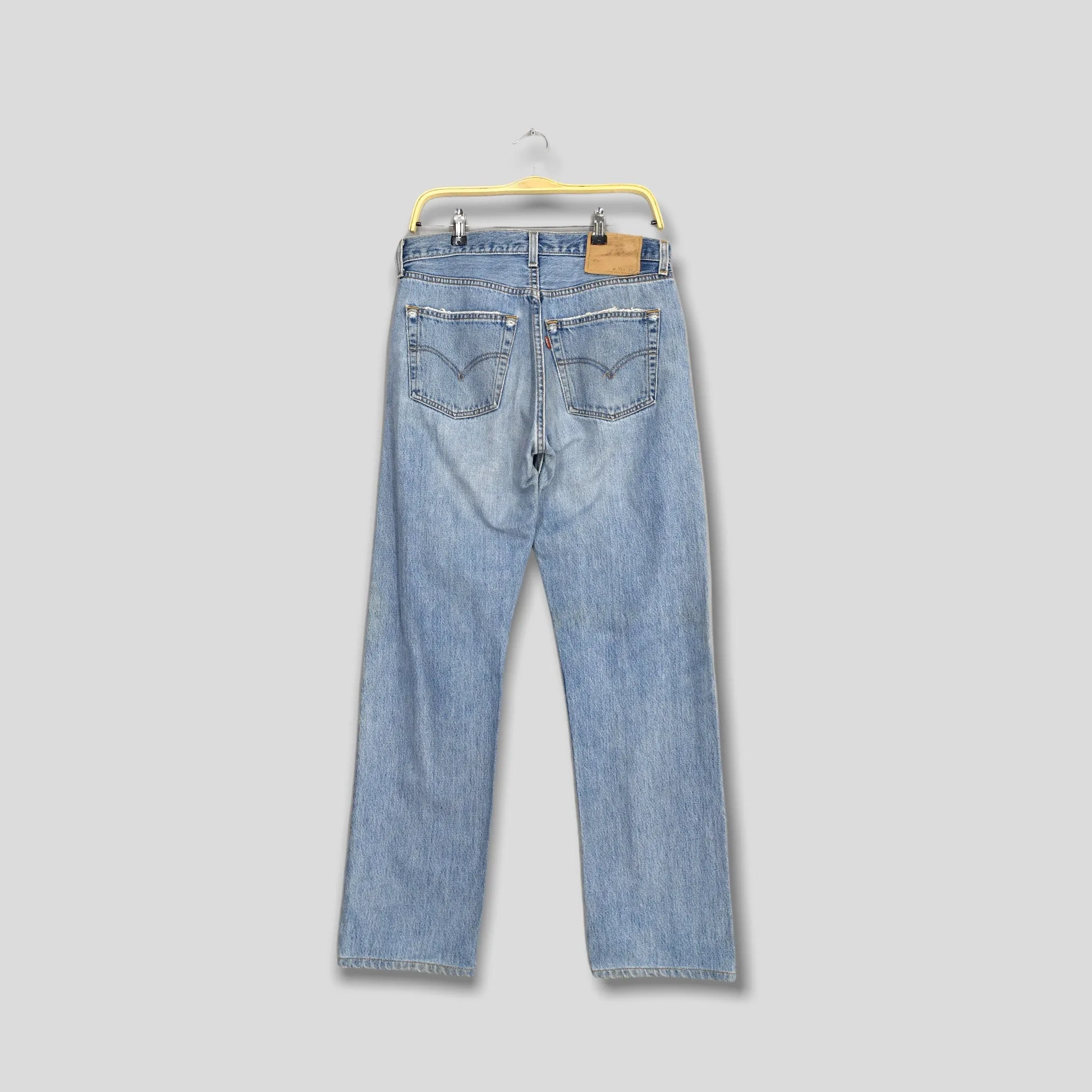 Levi's 501 Faded Blue Jeans Dirty Denim Size 31x31