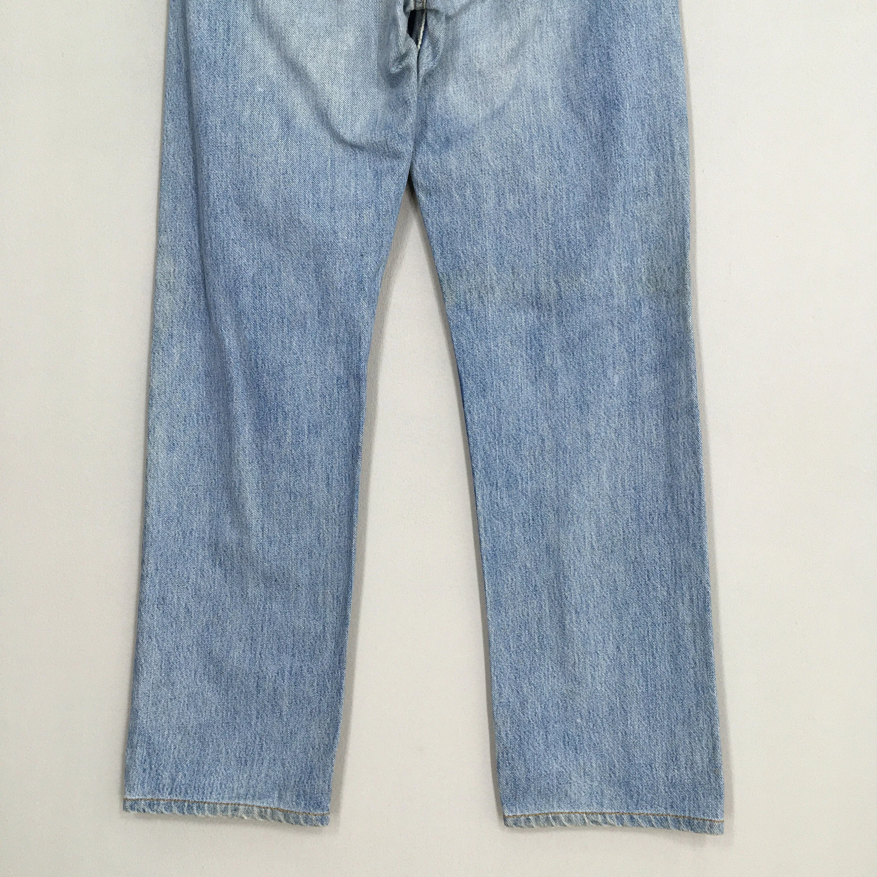 Levi's 501 Faded Blue Jeans Dirty Denim Size 31x31