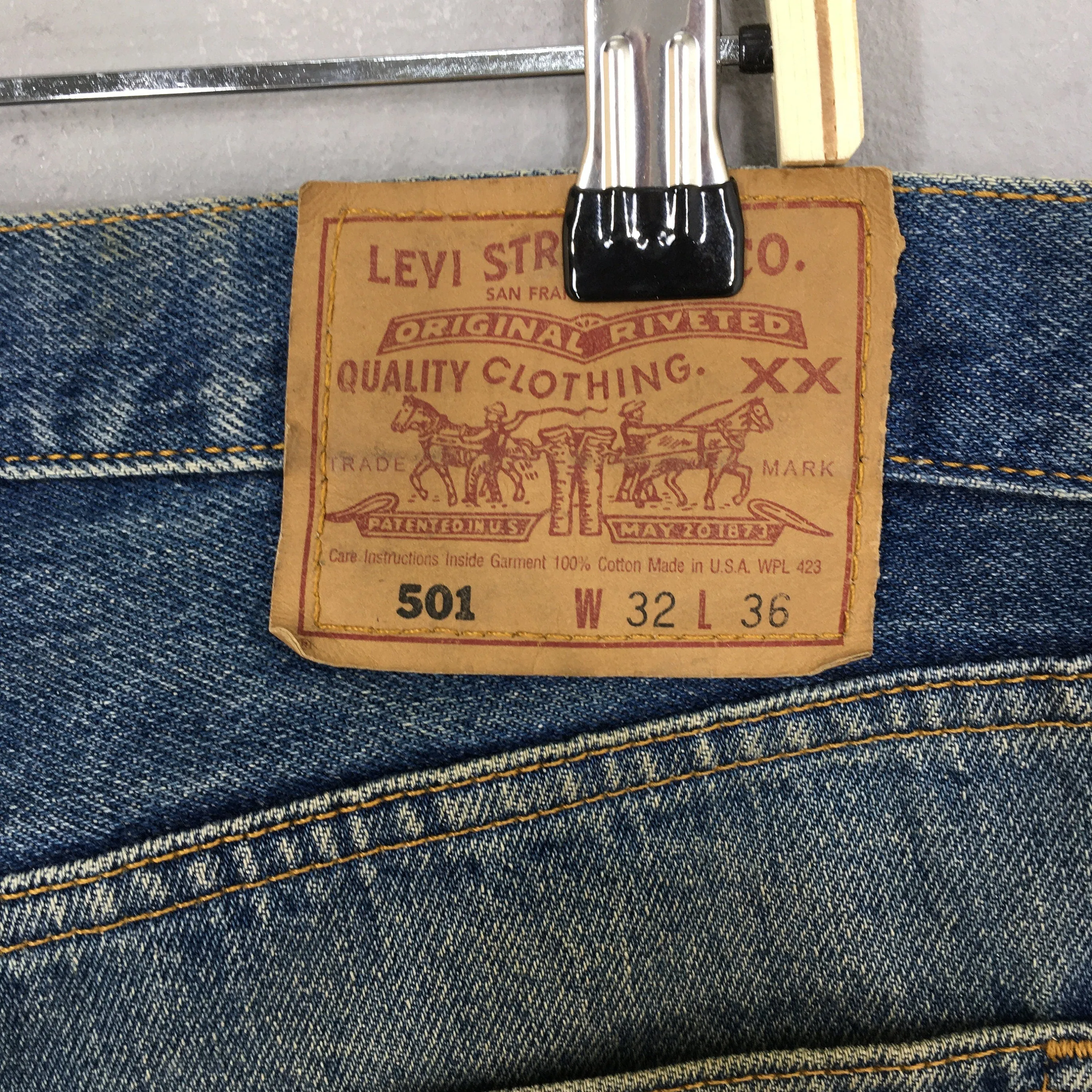 Levi's 501 Faded Dirty Stonewash Jeans Size 30x32.5