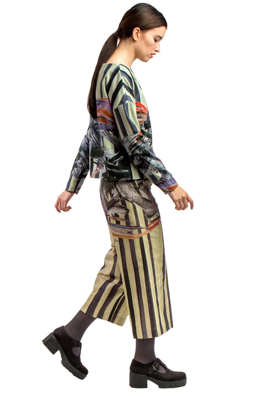 Longsleeve Shirt Printed Beige