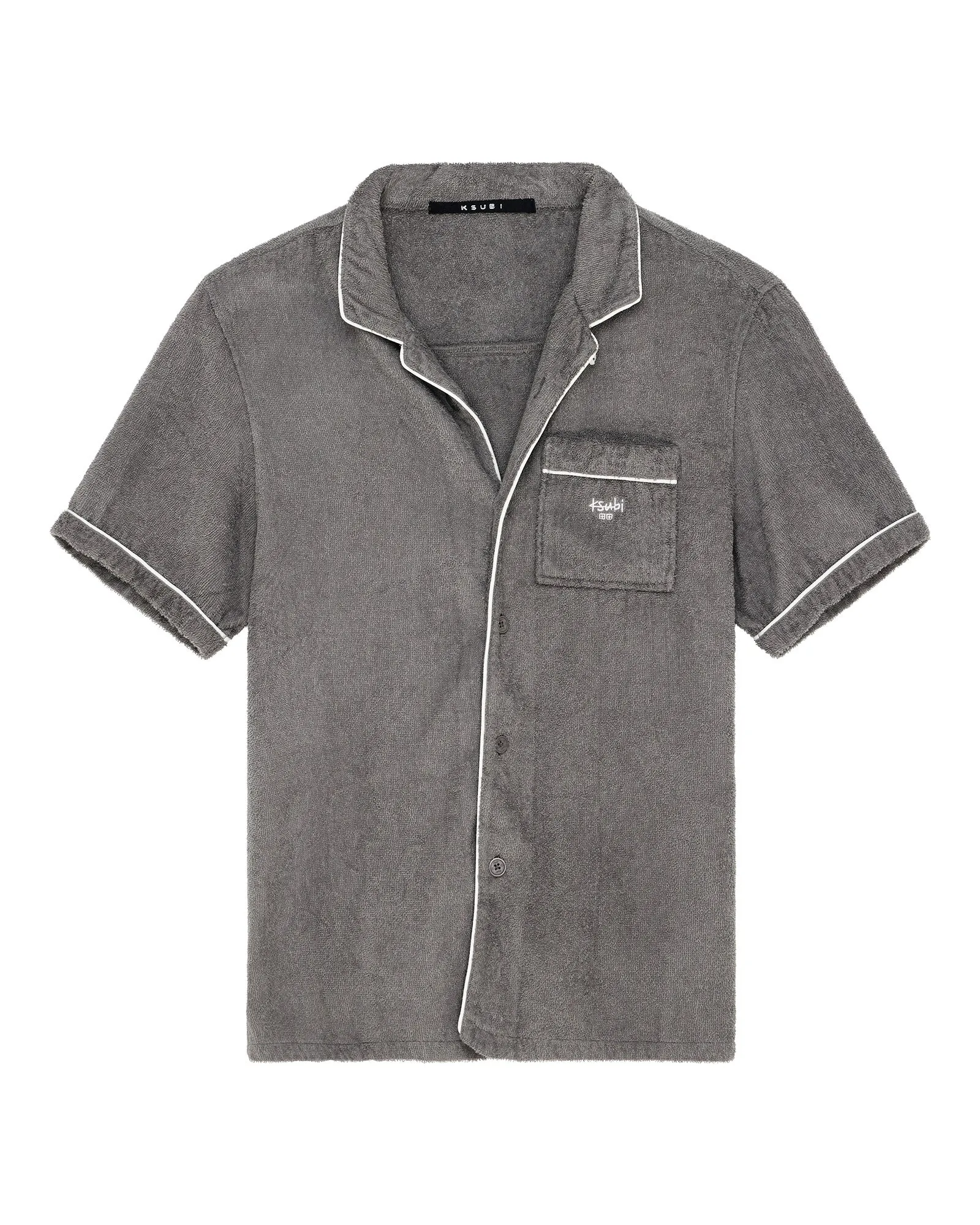 LOUNGE SS RESORT SHIRT CHARCOAL